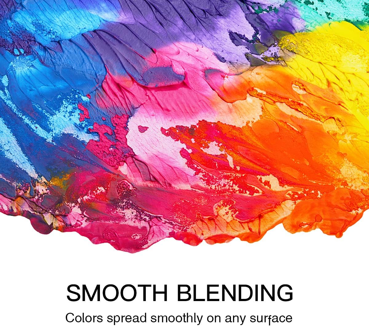 GOTIDEAL Iridescent Acrylic Paint Chameleon White Tubes(120ml, 4.1 oz) Non Toxic Non Fading,Rich Pigments for Painters, Adults & Kids, Ideal for Canvas Wood Clay Fabric Ceramic Craft Supplies