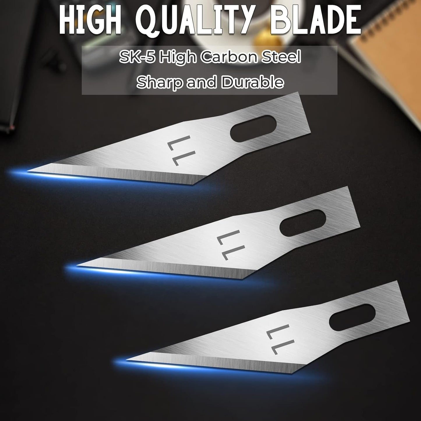 120 Pack Exacto Knife Blades 11, Craft Knife Blades Replacement, Exacto Blade 11, Hobby Knife Blade Refills for Art, Craft, Scrapbooking, Cutting, Carving