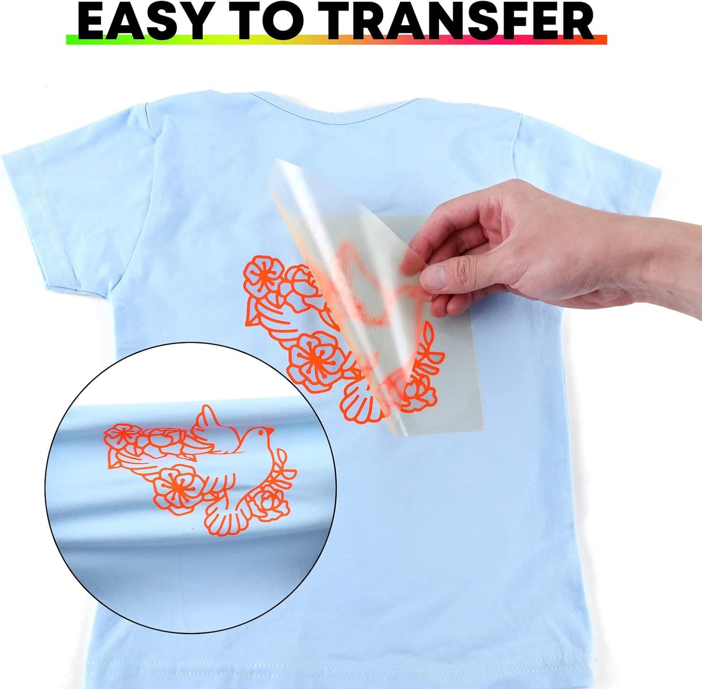 HTVRONT HTV Vinyl Rolls Heat Transfer Vinyl - 12" x 8ft Neon Yellow HTV Vinyl for Shirts, Iron on Vinyl for All Cutter Machine - Easy to Cut & Weed for Heat Transfer Design (Neon Yellow)