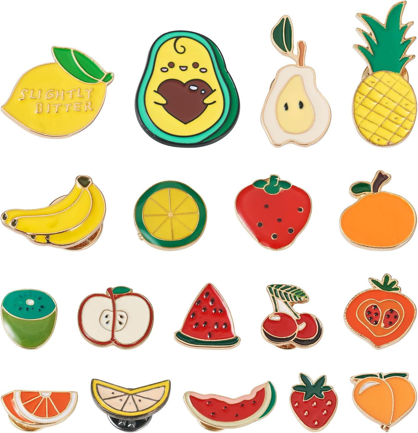 Mixed Enamel Pins for Backpacks, Beadthoven Cute Enamel Brooch Pins Set, Funny Backpack Pins, Aesthetic Lapel Badge Pins Bulk for DIY Clothes Accessories Holiday Gifts