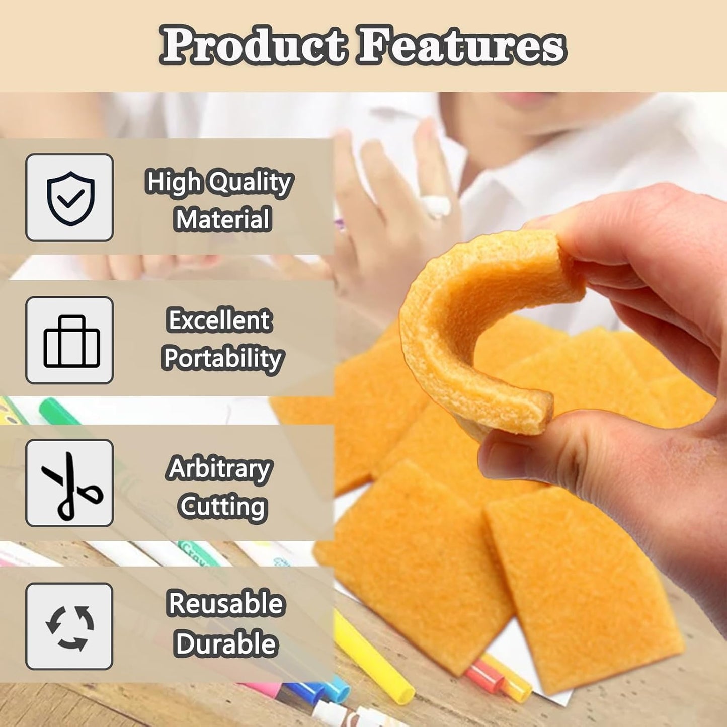 Rubber Cement Eraser, Glue and Residue Eraser Rubber Cement Cleaner for Removing Adhesive Cleaning for Residues - 6PCS