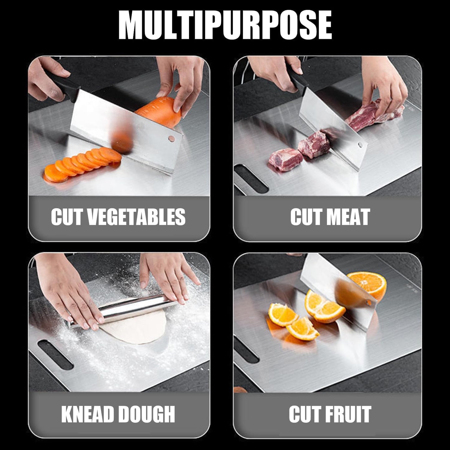 SHIRIA Titanium Cutting Board, Cutting Boards For Kitchen, Double-Sided Titanium Cutting Board for Cutting Vegetables And Meat (17 * 12 in)