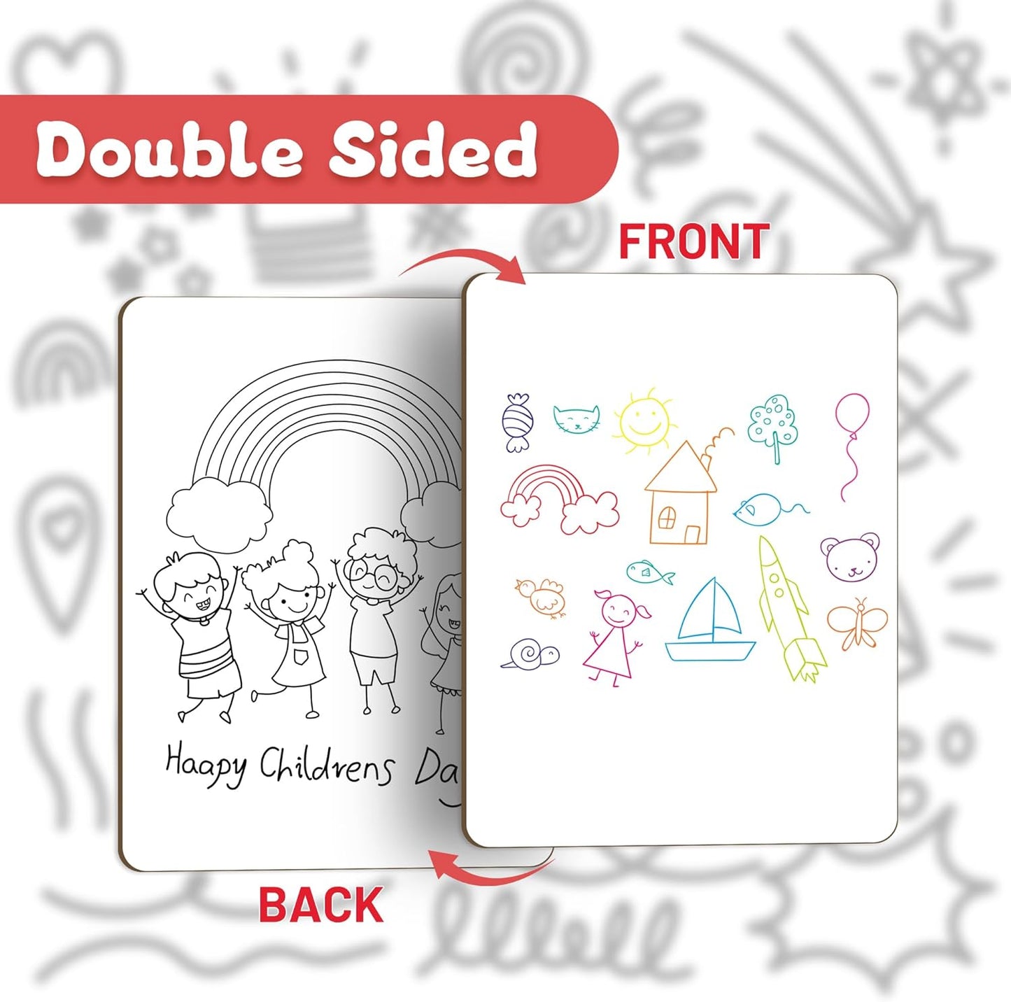 White Board Dry Erase Boards Classroom Pack Mini White Boards 9" x12” Double Sided Personal Whiteboards for Students Teachers School Supplies Lapboards (Set of 2 Boards & Erasers &Pens)