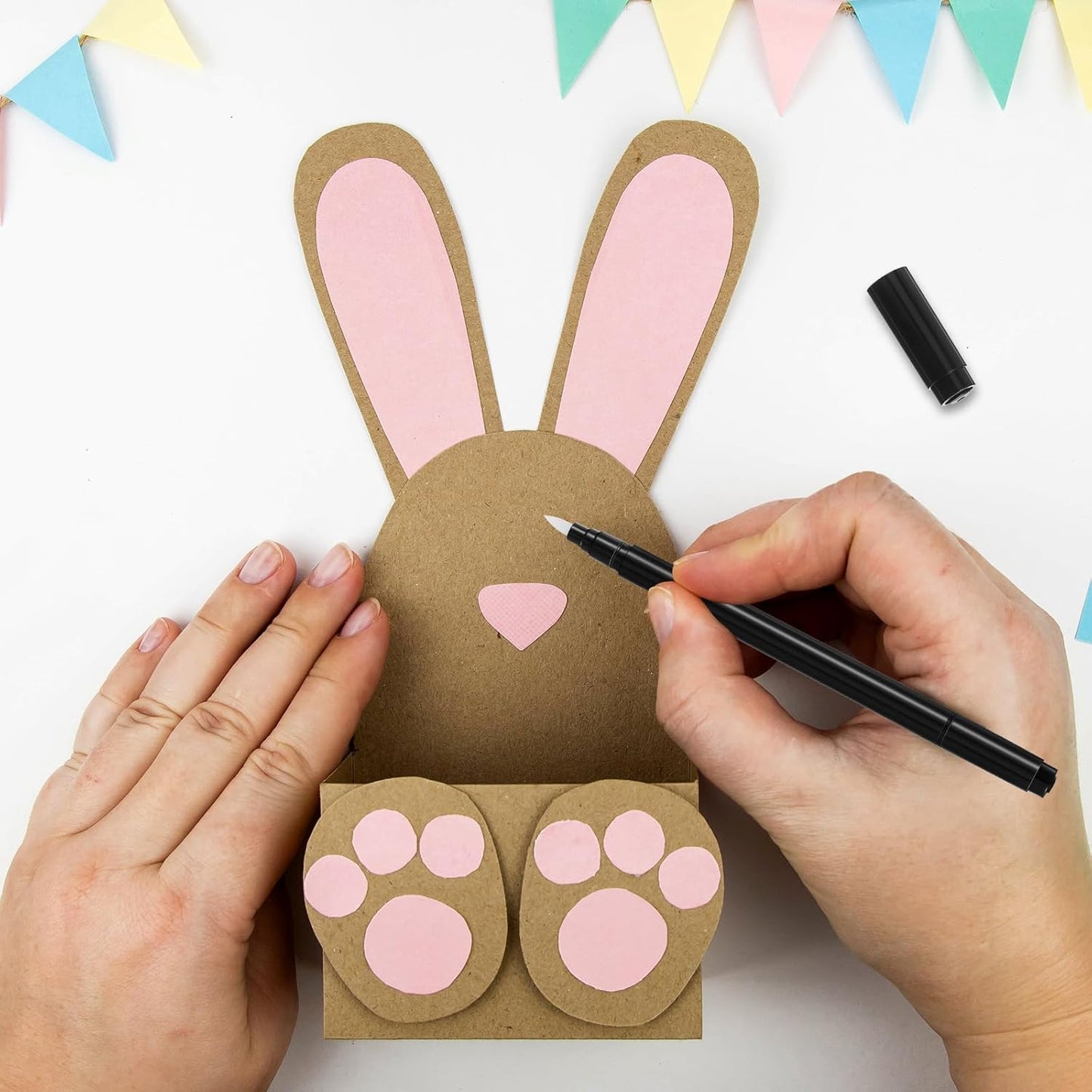 Dual Ended Embossing Pens 2 Pieces Black Embossing Pens for Powder DIY Art Paper Crafting Scrapbooking Drawing Stamping