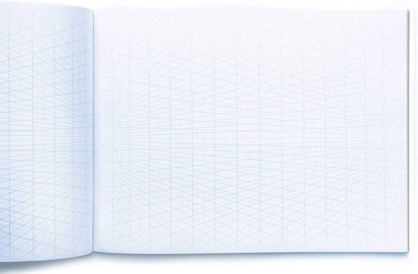 KOALA TOOLS | 2-Point Drawing Perspective Notebook (1 Unit) | 10.35" x 8", 60 pp. - Perspective Grid Graph Paper for Interior Design, Industrial, Architectural and 3D Design