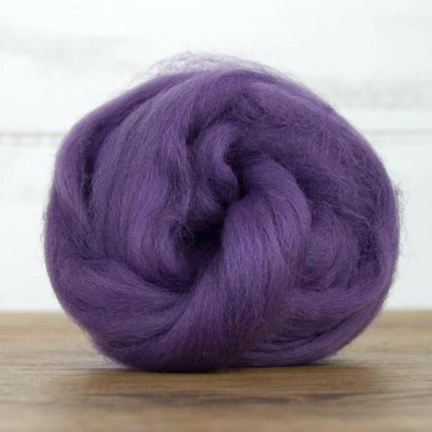 Revolution Fibers Dyed Corriedale Wool | 8 Ounces of Premium Combed Wool Top | 26 Micron, 100% Pure Corriedale Wool Roving, Ethically Sourced (Heather Purple)