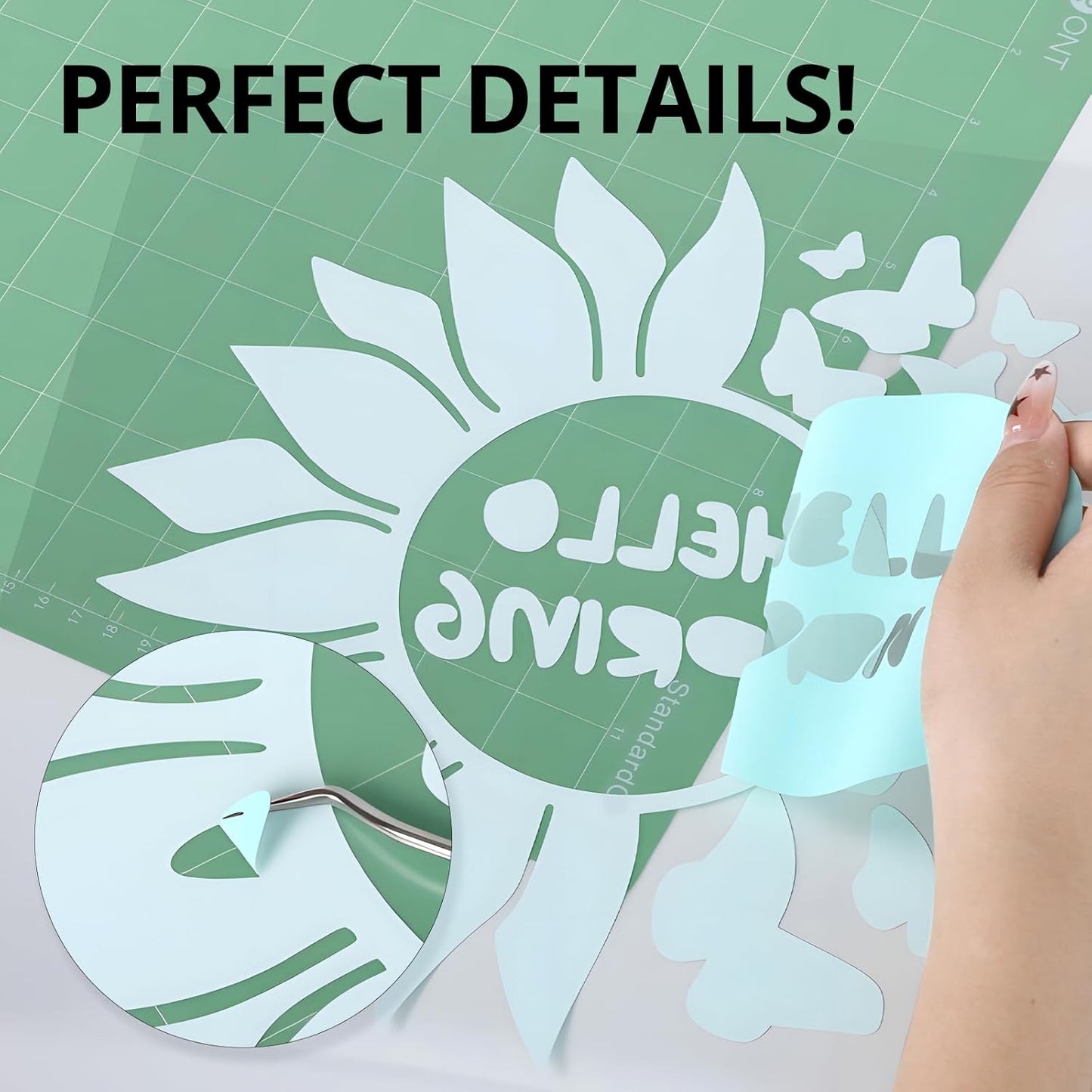 HTVRONT HTV Rolls Heat Transfer Vinyl - 12" x 8ft Mint HTV Vinyl for Shirts, Iron on Vinyl for All Cutting Machine - Easy to Cut & Weed for Heat Transfer Design (Mint)