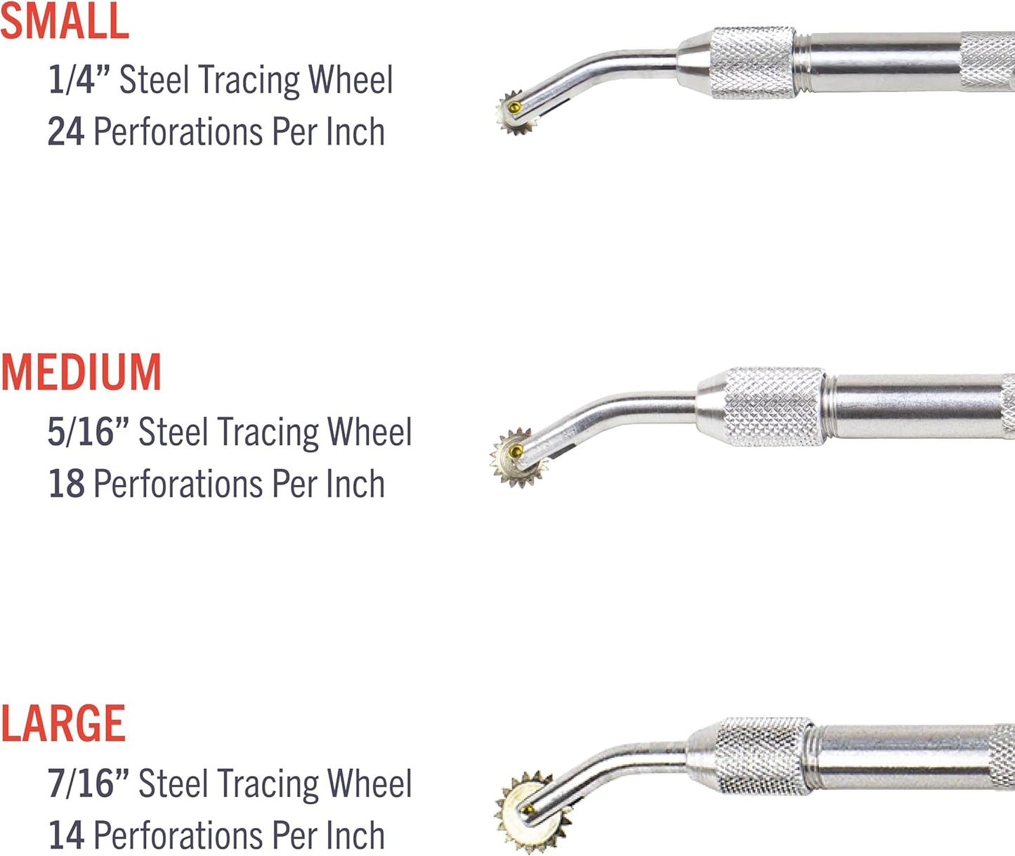 Excel Blades Pounce Wheel - 1/4-Inch Stainless Steel Tracing, Perforating, Cutting, Sewing, Quilting & Embossing Tool