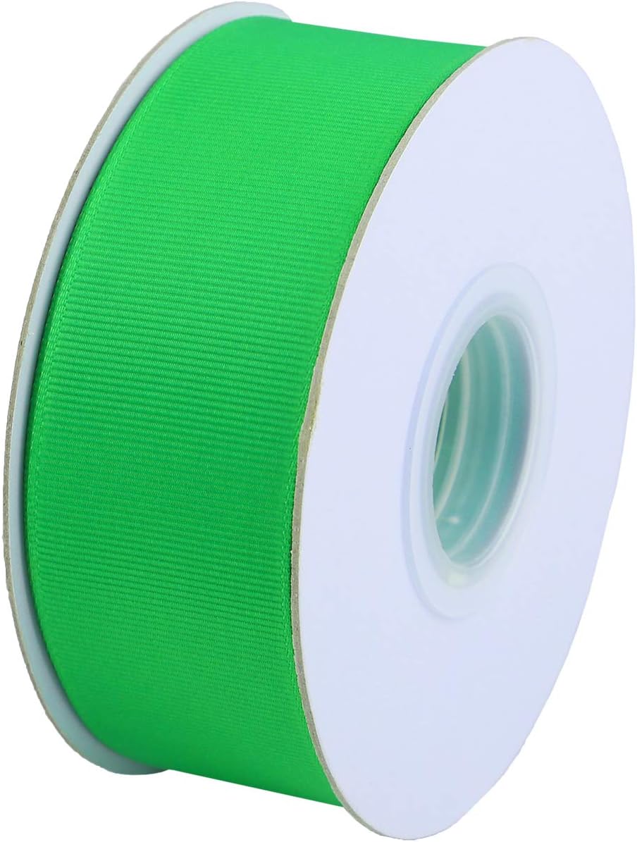 ITIsparkle 11/2" Inch Grosgrain Ribbon 25 Yards-Roll Set for Gift Wrapping Cake Decoration Party Favor Hair Braids Hair Bow Baby Shower Decoration Floral Arrangement Craft Supplies, Emerald Ribbon