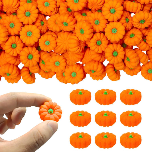 44 Pcs 3D Pumpkin Erasers Bulk, Fall Mini Erasers Novelty Pencil Eraser Stationery for Kids Students Halloween Fall Thanksgiving Party Favor Teacher Rewards Classroom