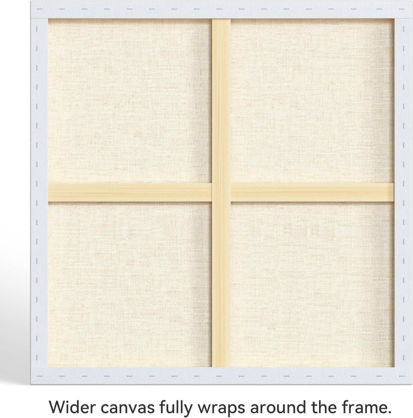 PHOENIX 36x36 Inch 2 Pack Gallery Canvas - 1.5 in Thick Extra Large Square Canvases for Painting - Deep Edge 100% Cotton 11 Oz. Gesso Primed White Blank Professional Canvas Oil & Acrylic Paints