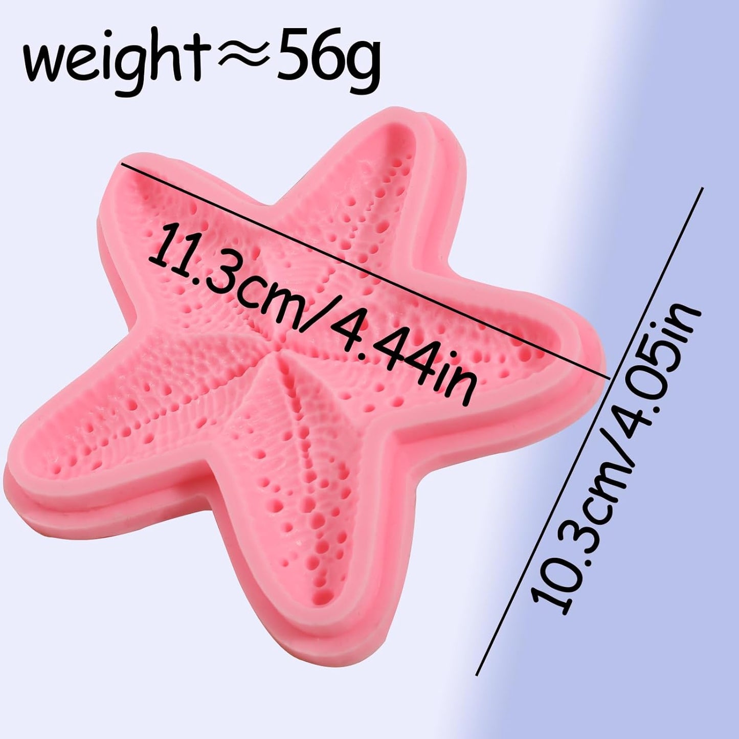 1Pcs Starfish Candy Fondant Mold, Cute Marine Life Chocolate Silicone Mold, Suitable for Theme Party Cake Decoration Kitchen Baking Cookie Dough Making, Resin Crafts Clay Keychain