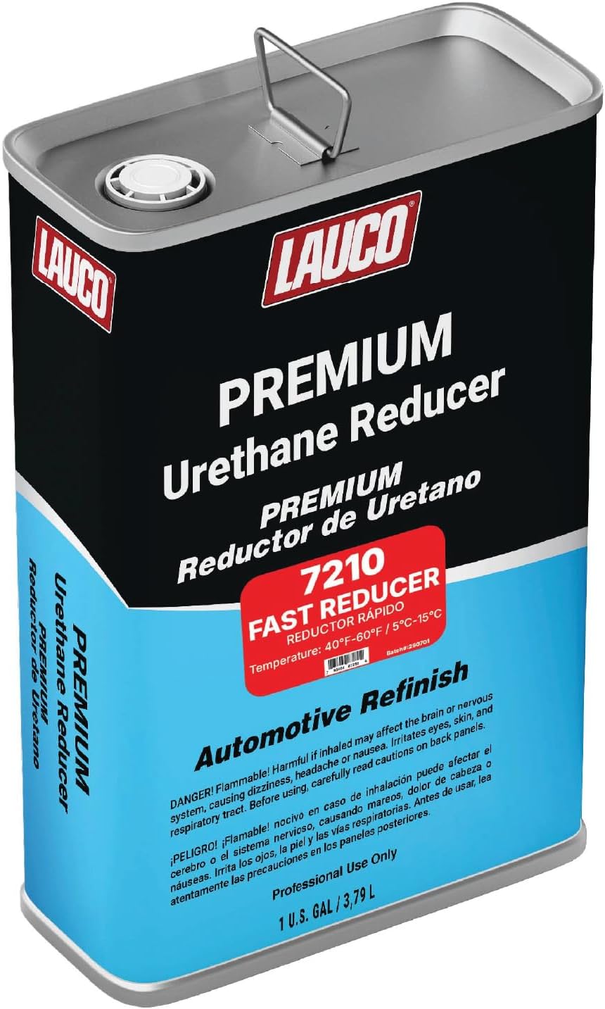 LAUCO Fast Urethane Grade Reducer, 1 Gallon (For 40 °F / 4 °C & Above), High-Performance Solvent Thinner for Urethane & High-Solids Automotive/Industrial Coatings