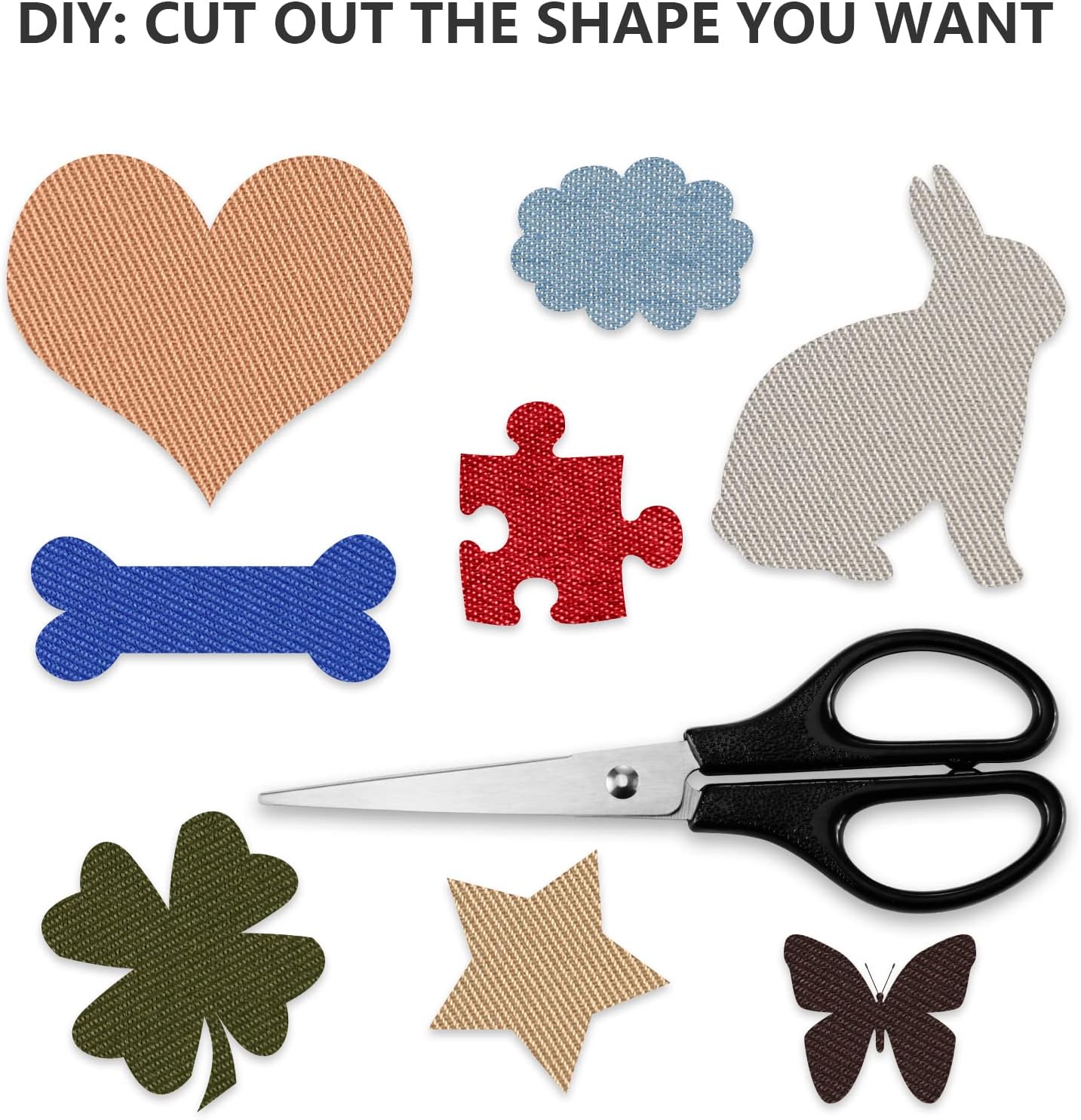 30 Pieces Iron on Patches for Clothing Repair Fabric Patches Iron on for Denim Jean Repair Patch Decorating Kit Repair Canvas Fabric for Puffer Down Jacket (Multicolor)