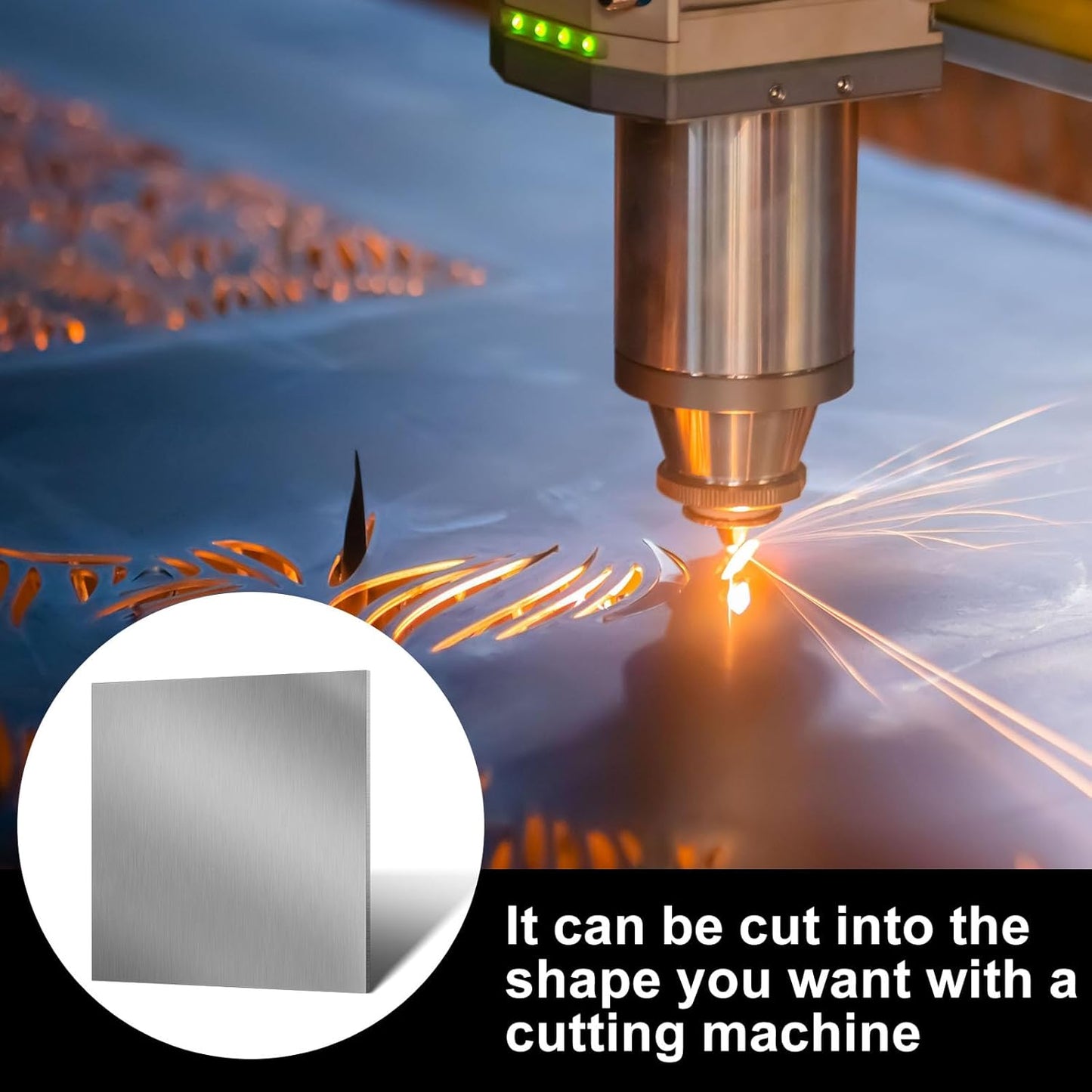 2 Pcs 6061 Aluminum Sheet Metal with Protective Film 12 x 12 x 3/8 Inches Flat Plain Plate Heavy Duty Metal Sheets for Crafting Aluminum Square Panel for Industrial