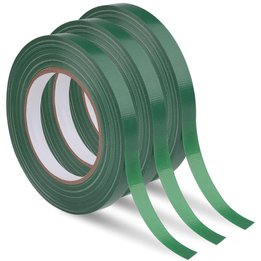 Prudiut 3 Roll Green Floral Tape Waterproof Florist Tape, 1/2" Wide Flower Wrap Tape Floral Tape for Fresh Flower Bouquet Wrap Flower Arrangements Crafts (100Ft/33Yd)