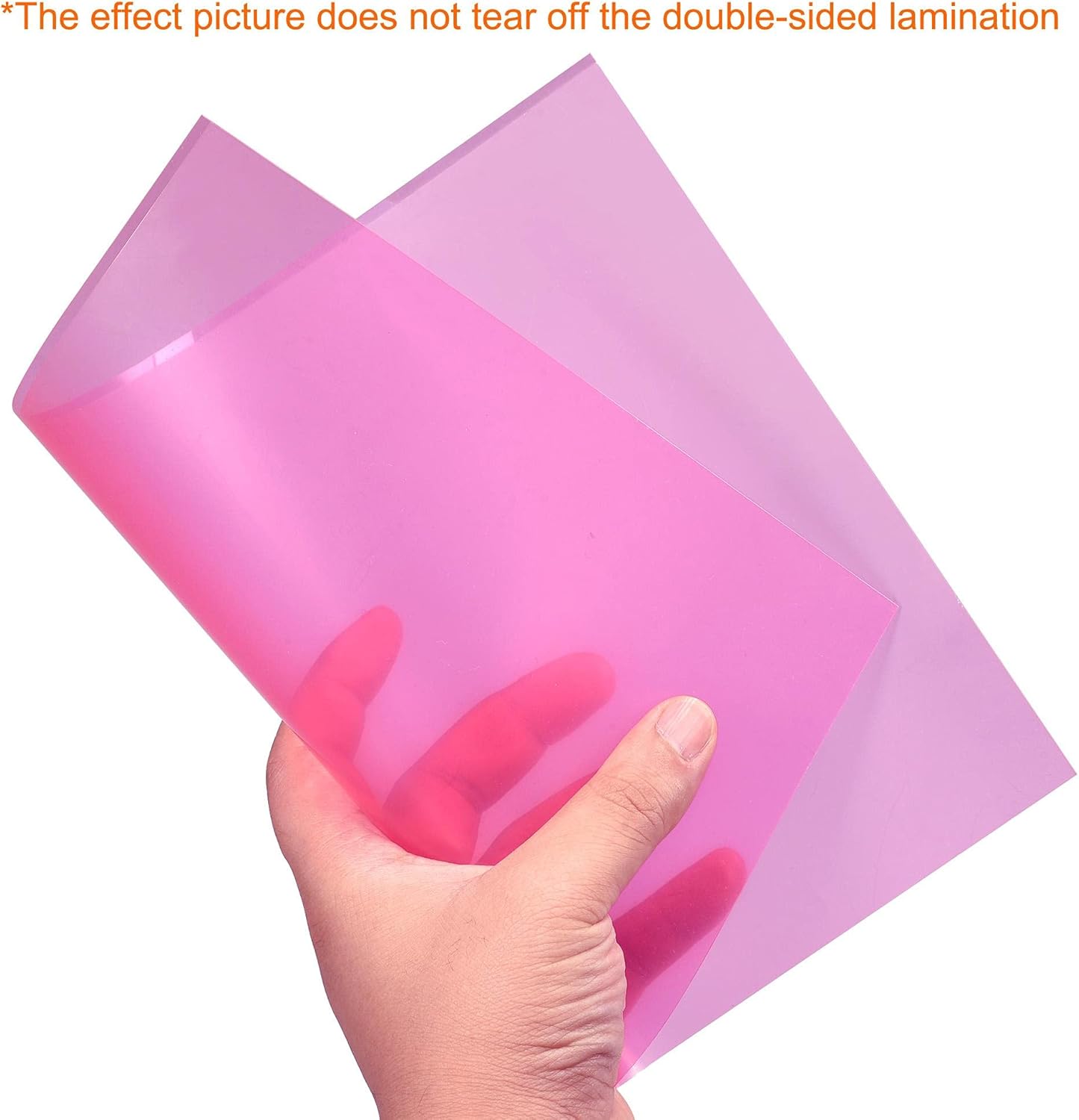 uxcell 4Pcs A4 Gel Light Lighting Filter Overlay Transparent Color Correction Plastic Vinyl PVC Sheets Photography Television Pink,0.3mm