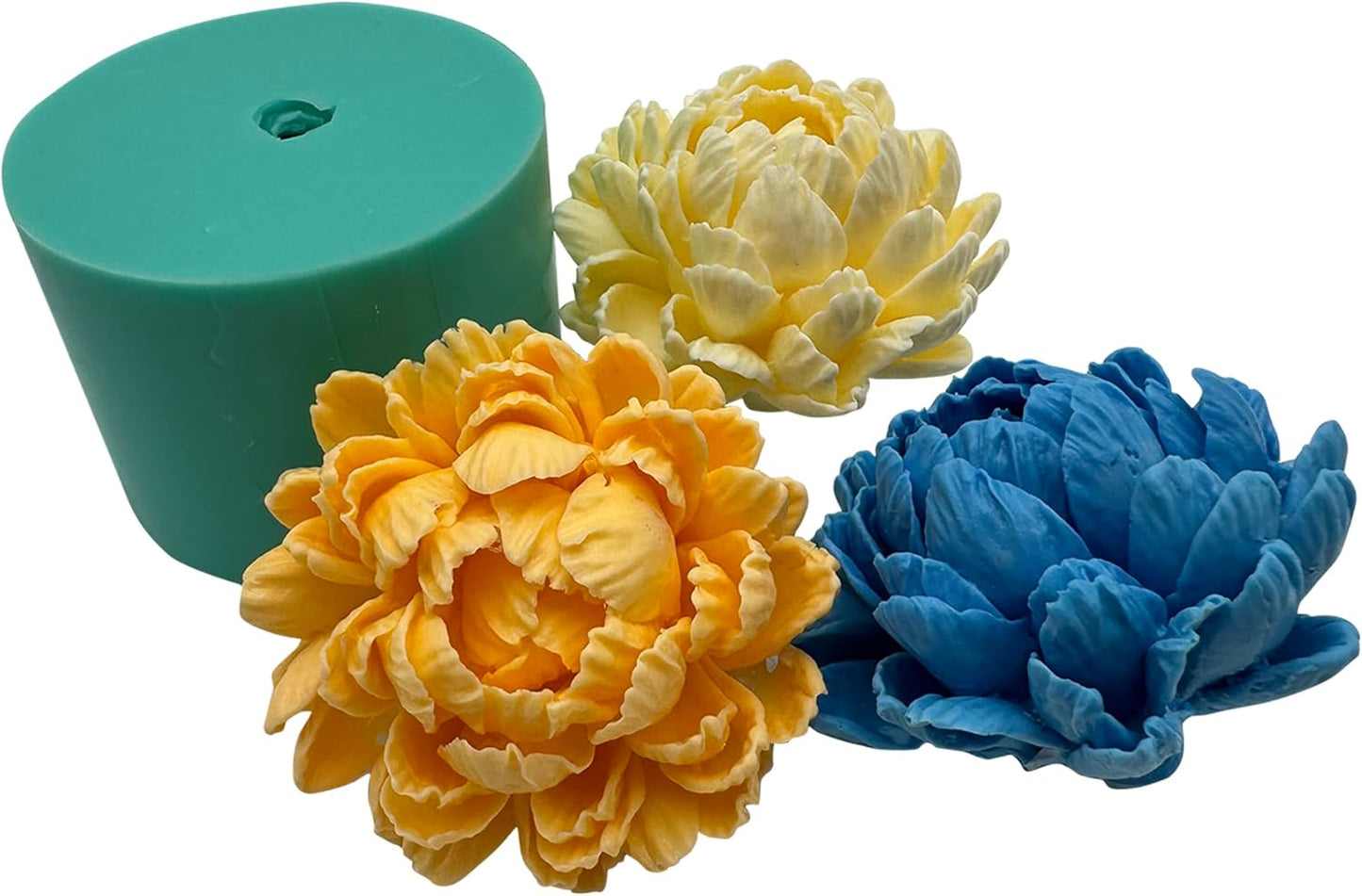 3D Chrysanthemum Flower Candle Wax Silicone Mold, DIY Resin Epoxy Flower Craft Molds Aroma Gypsum Polymer Decoration Arts Silicone Mould