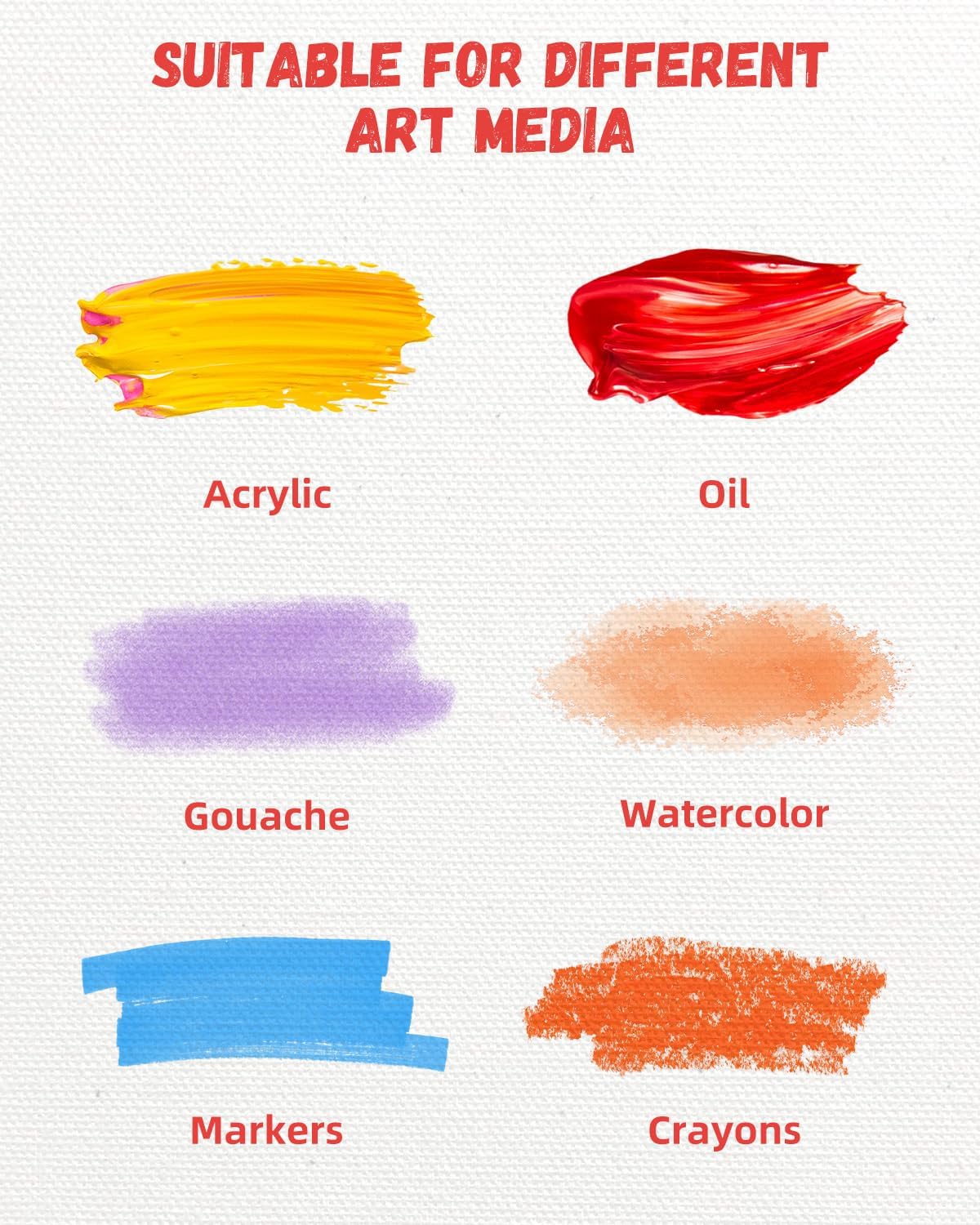 Simetufy 11 x 14 inch 12 Pack Painting Canvas Panels, Canvas Boards for Painting Gesso Primed Acid-Free 100% Cotton for Acrylics Oil Watercolor Paints