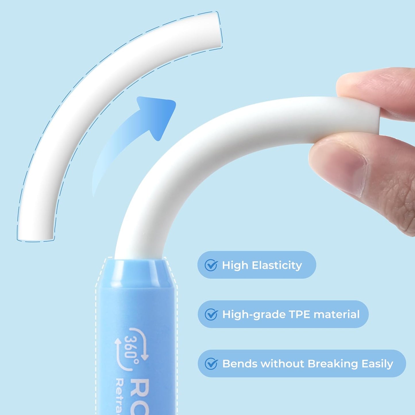 Nicpro 6 Pack Rotary Retractable Erasers Pen Style, Aesthetic Pastel Twist Erasers in Macaron Colors, Clean Erasing TPE Eraser for School Supplies, Office, Drawing & Journaling