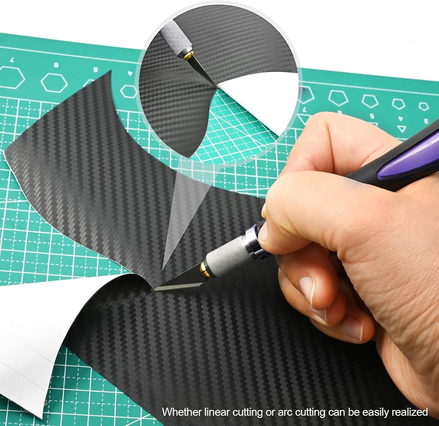 EHDIS Precision Hobby Knife Set Utility Craft Knife Kit with 10PCS Blades for Art, Working-Stencil, Scoring, Scrapbooking, Architecture Modeling, Crafting, Precision Knife (Purple)