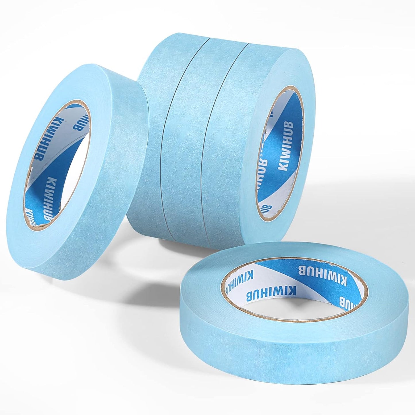 Light Blue Painters Tape,1 inch x 60 Yards x 5 Rolls (300 Yards Total) - Medium Adhesive Masking Tape for Painting,Labeling,DIY Crafting,Decoration and School Projects