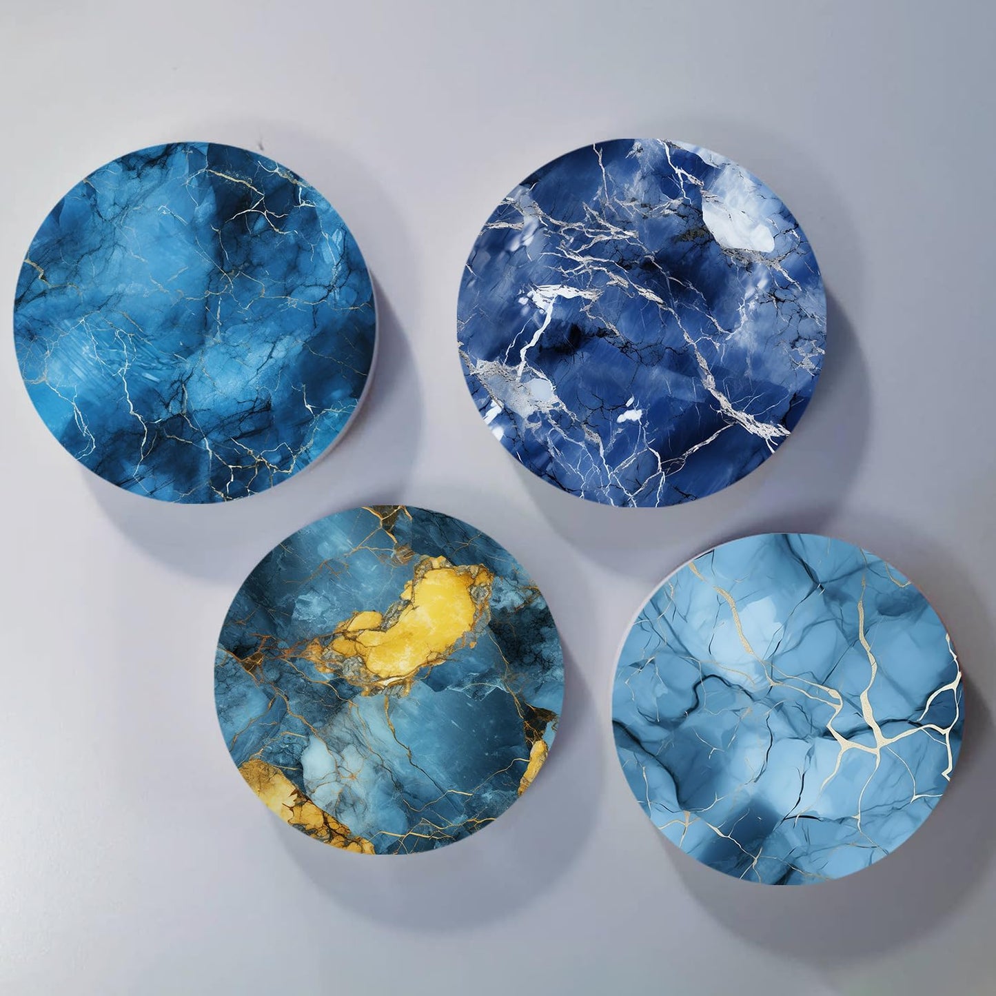 Sublimation Transfer Sheets for Heat Press Machine,12x12 Inch Blue Marble Sublimation Transfer Paper for Heat Press Machine, 6 Sheets