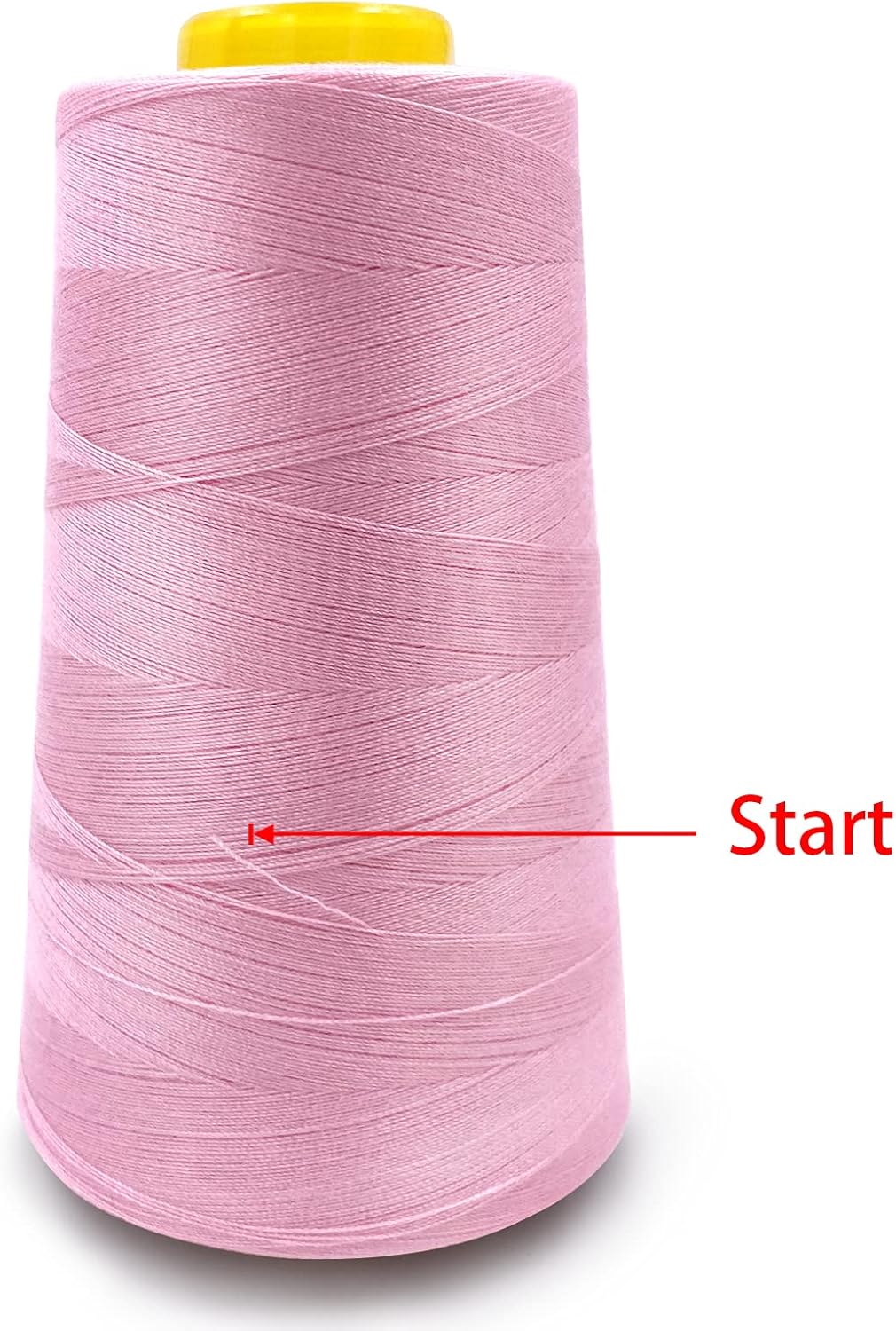 Tortoise 4 Cones of 3000 Yards Each Spool Thread for All Purpose, Serger, Overlock, Quilting, Sewing Machine - 100% Polyester - 40S/2 Pink