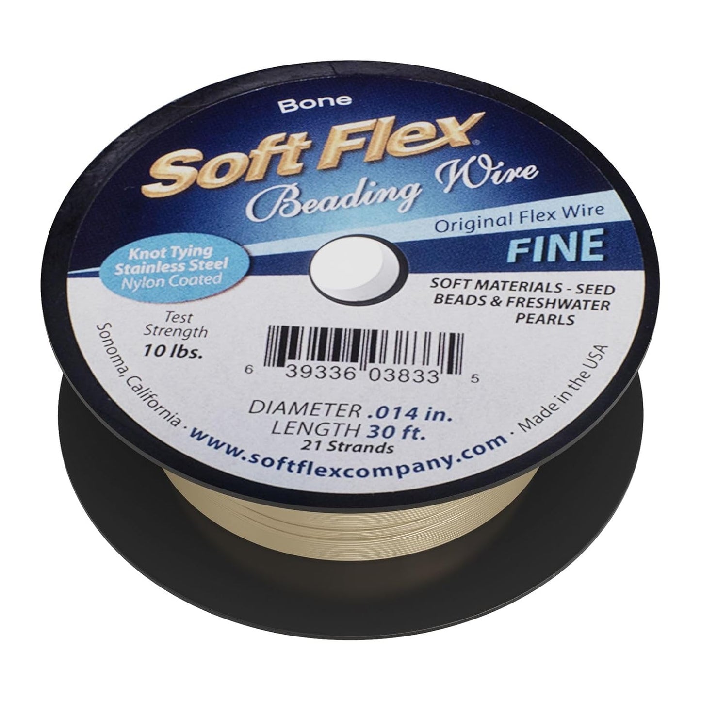 Soft Flex 21 Strand Beading Wire - Fine 0.14 Diameter - 30 Feet Design Wire