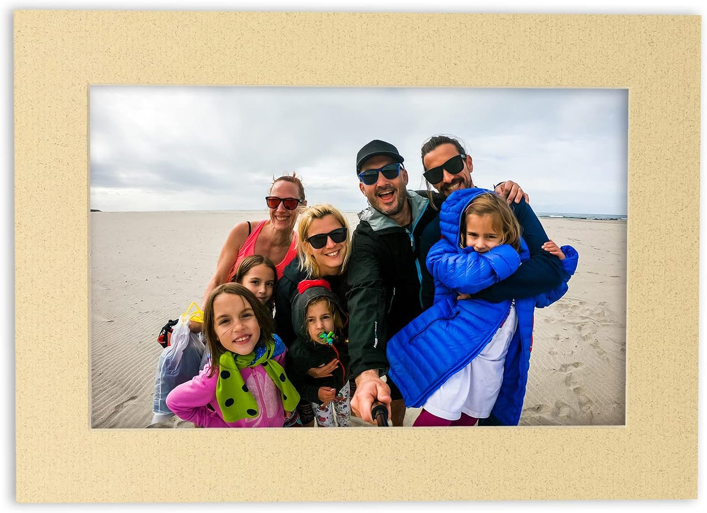 8x10 Mat for 6x8 Photo - Precut Tan Picture Matboard for Frames Measuring 8 x 10 Inches - Bevel Cut Matte to Display Art Measuring 6 x 8 Inches - Acid Free ONE MAT