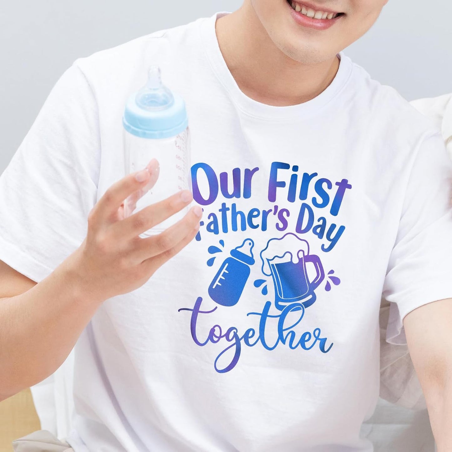 VINYL FROG Chameleon Heat Transfer Vinyl Roll HTV Vinyl - 12" x12ft Purple to Blue Gradient Iron on Vinyl for T-Shirts, Heat Press Vinyl for DIY Craft Designs (Purple to Blue)