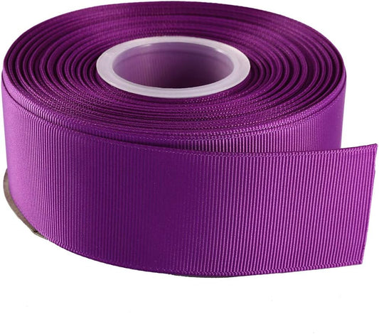 ITIsparkle 11/2" Inch Grosgrain Ribbon 25 Yards-Roll Set for Gift Wrapping Cake Decoration Party Favor Hair Braids Hair Bow Baby Shower Decoration Floral Arrangement Craft Supplies, Purple Ribbon