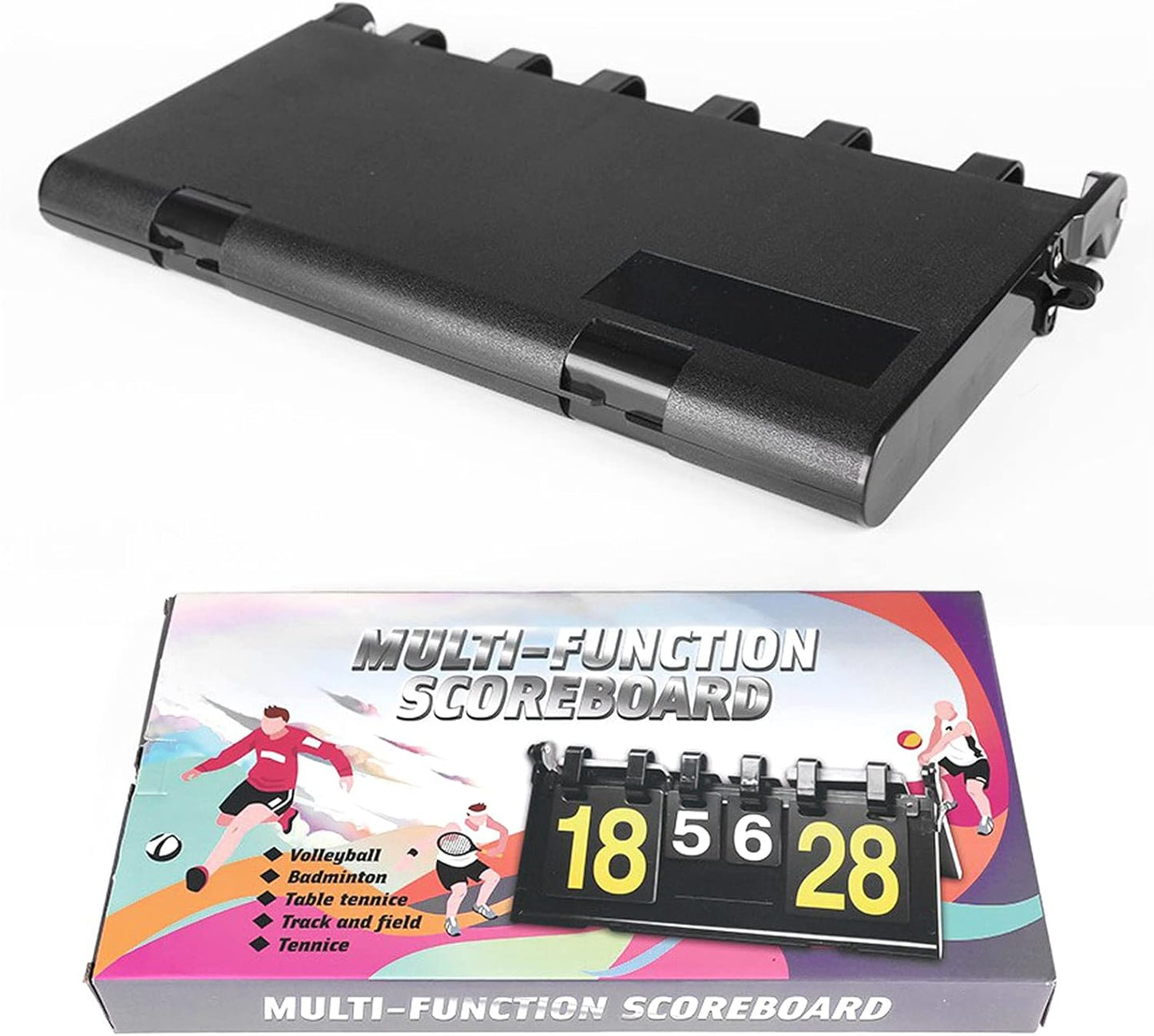 Portable Digital Scoreboard, Ping Pong Score Keeper Scoreboard for Tennis Soccer Football Sports, Sports Supplies Score Board for Games, Best Coaches Gifts Idea for Men, Boys