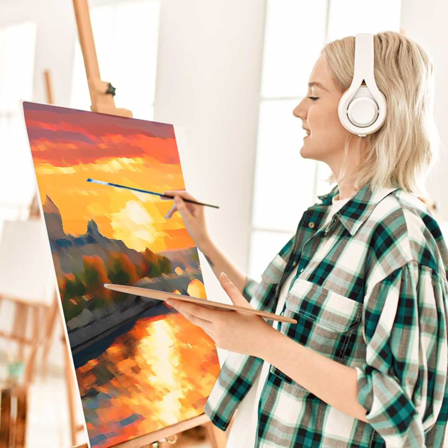 ESRICH Canvases for Painting 8x10, 160 Pack Canvas Boards for Painting Cotton Primed Acid Free Blank Canvas Panels for Oil Paint, Watercolor, Acrylic Paint, Gouache and Tempera.