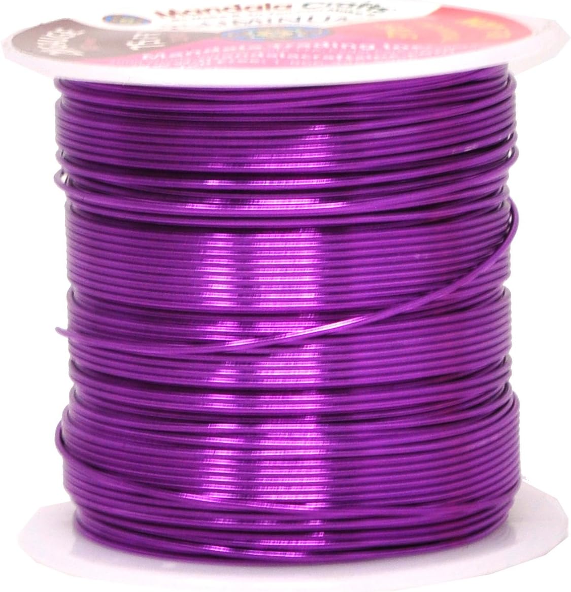 Mandala Crafts 20 Gauge Anodized Aluminum Craft Wire for Jewelry Making - 450 FT Colored Flexible Silver Copper Purple Gold Brown Red Wire - Bendable for Bonsai Armature Crafting Sculpting