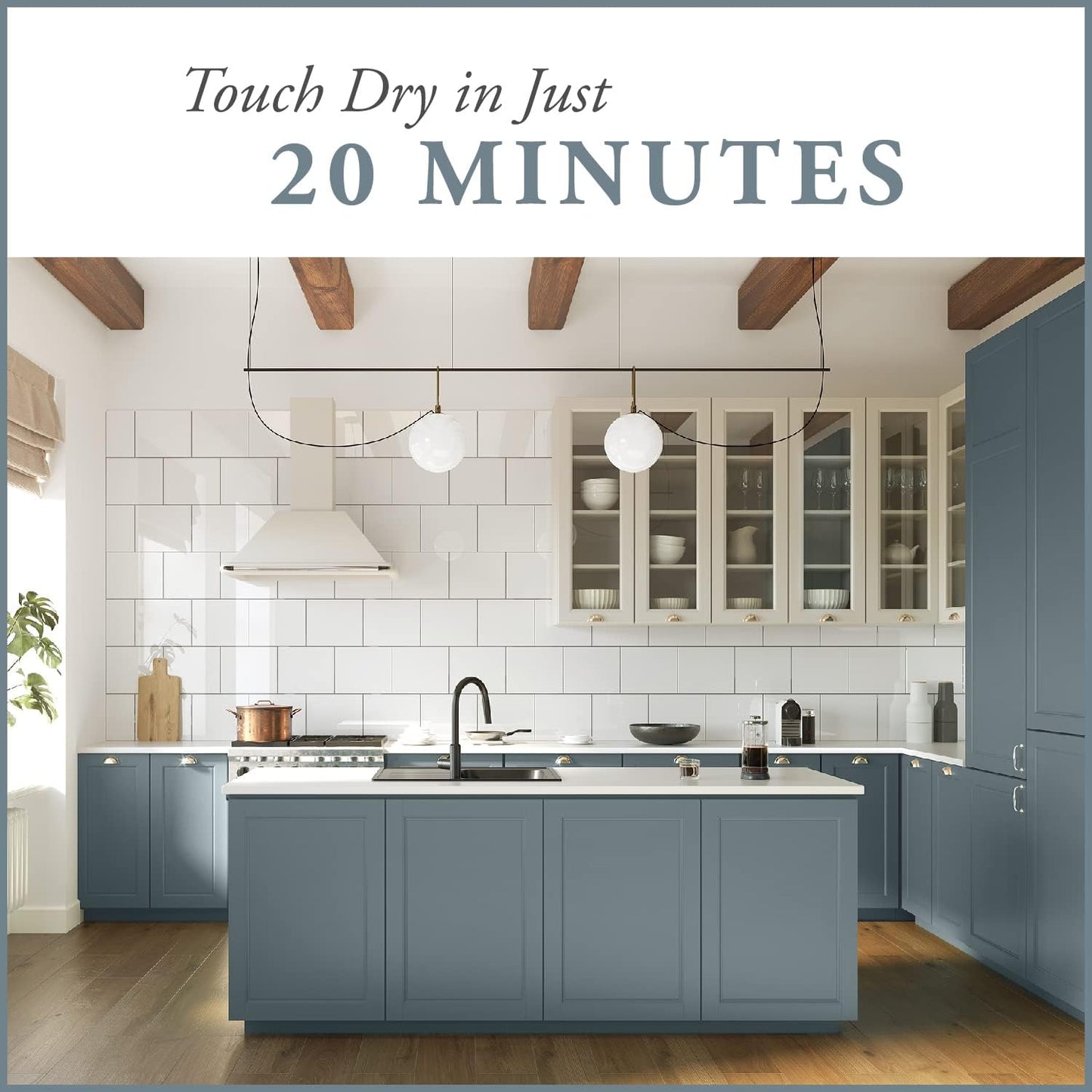 AMY HOWARD AT HOME Chalk-Based One Step Paint for Furniture, Cabinetry, Decor, Finish, and More | No Stripping, Sanding, or Priming | Medium Base | 16 Ounce | Geyer Gray