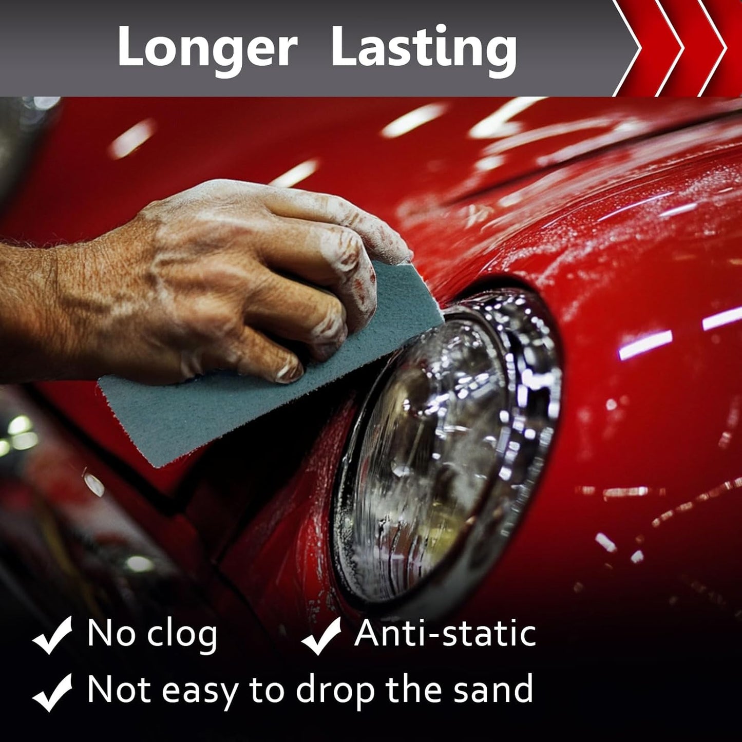 2500 Grit Sand Paper, 12Pcs Wet or Dry Sandpaper Assortment Sandpaper for Wood Metal Furniture Hand Sander Sand Paper Set Sandpaper Sheets Cut for Use 9" x 11"/12 Sheets