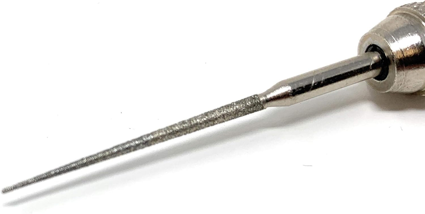 WireJewelry Diamond Tip Bead Reamer with Padded Handle, Pack of 1