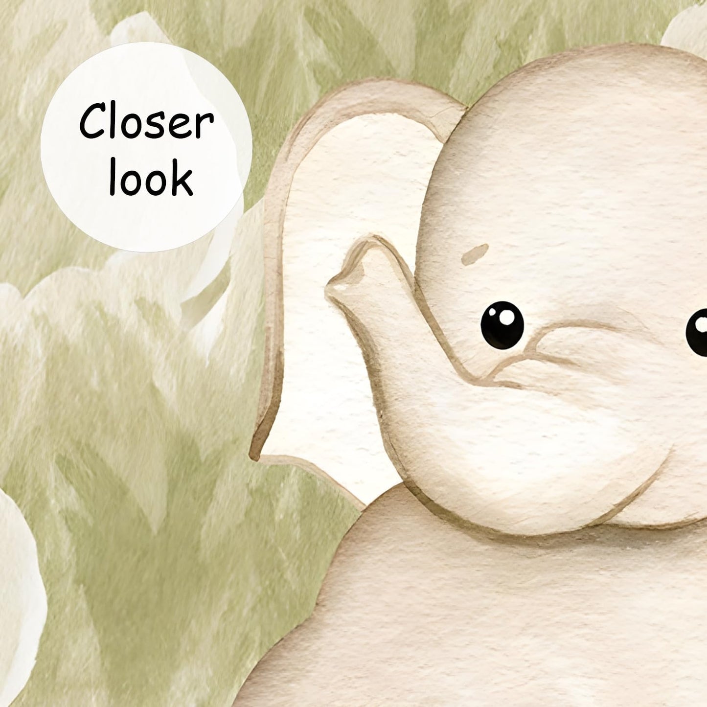 AFZEVEB-Safari Wallpaper Watercolor Animal Nursery Wall murals for Kids Room 182"x120"(Not Peel and Stick)