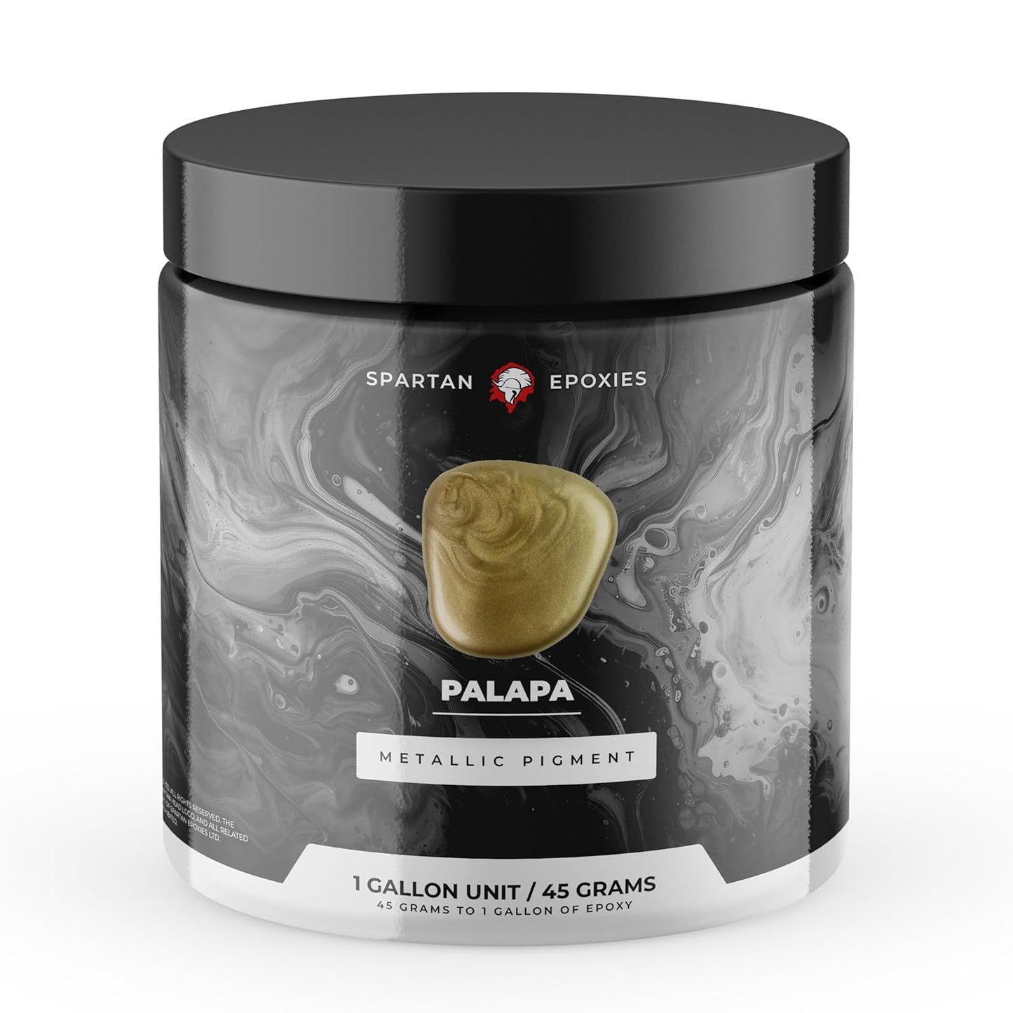 Spartan Epoxies Metallic Pigment Powder for Epoxy - 30 Unique Colors, 4oz for 1 Gallon and 12oz for 3 Gallons of Clear Epoxy, Made in The USA (Palapa, 4oz (45 Grams))