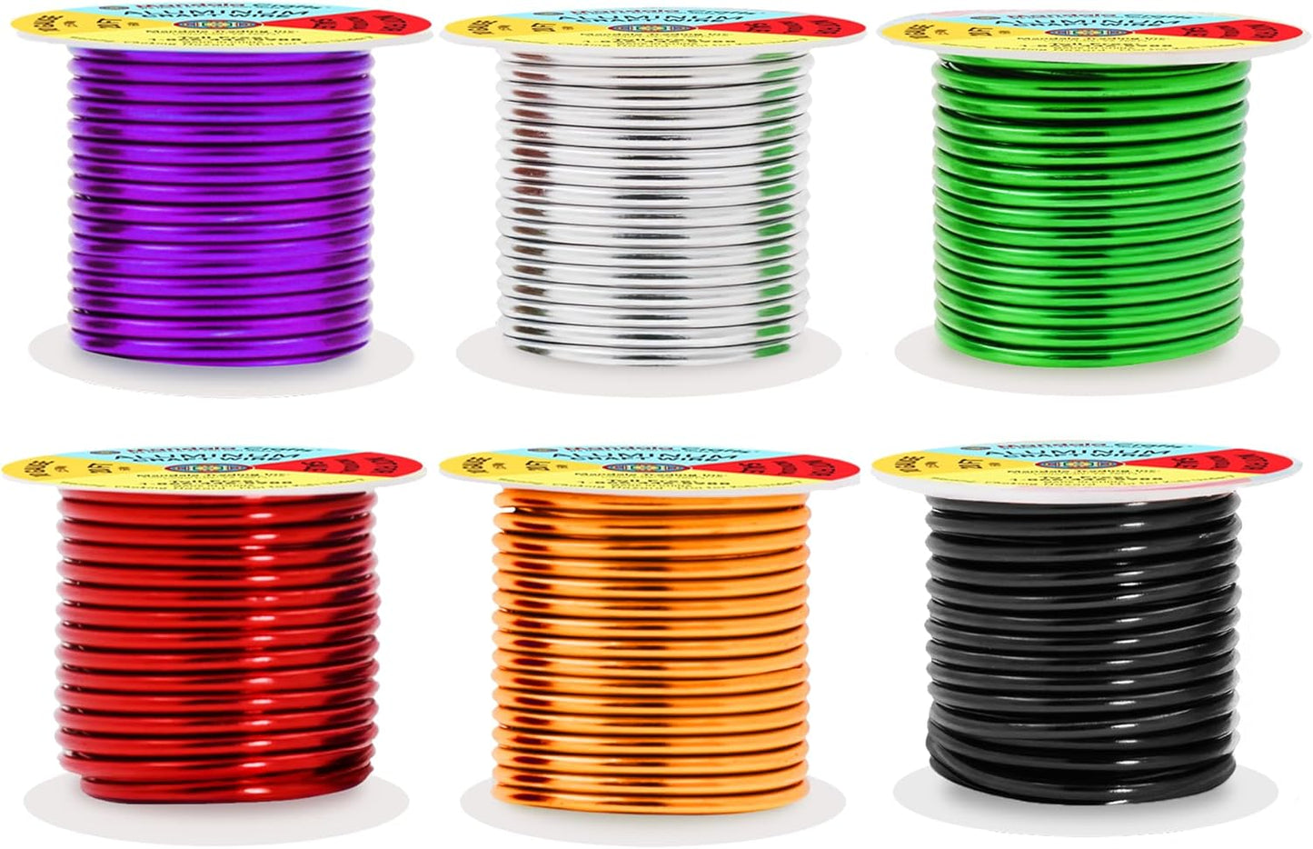Mandala Crafts 10 Gauge Anodized Aluminum Craft Wire for Jewelry Making - 120 FT Colored Flexible Silver Black Gold Purple Red Kelly Green Wire - Bendable for Bonsai Armature Crafting Sculpting