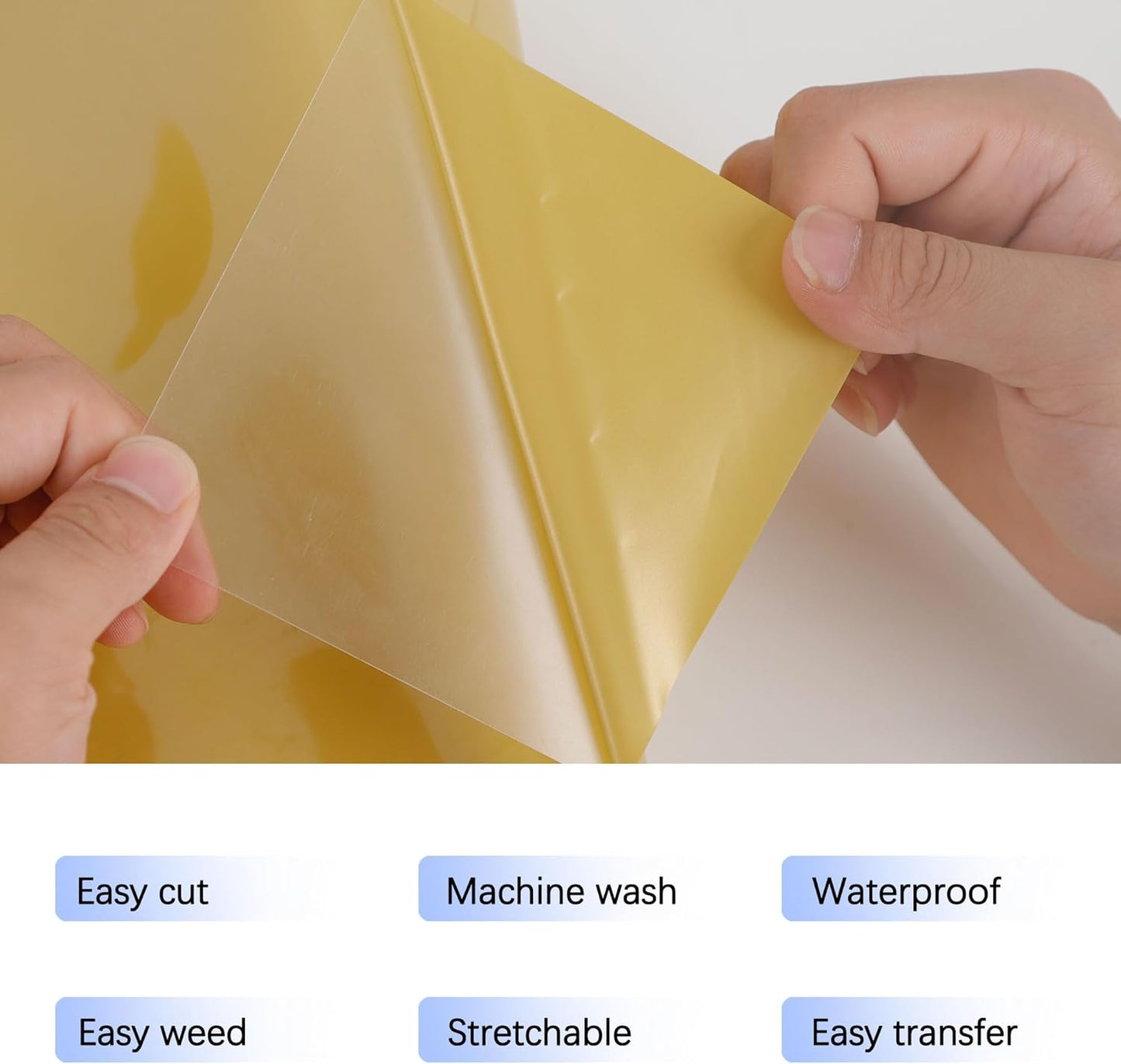 RENLITONG Matte Golden Iron on Vinyl Roll -12Inch x 13ft HTV Heat Transfer Vinyl for T-Shirt HTV Rolls for All Cutter Machine - Easy to Cut & Weed for Heat Vinyl Design