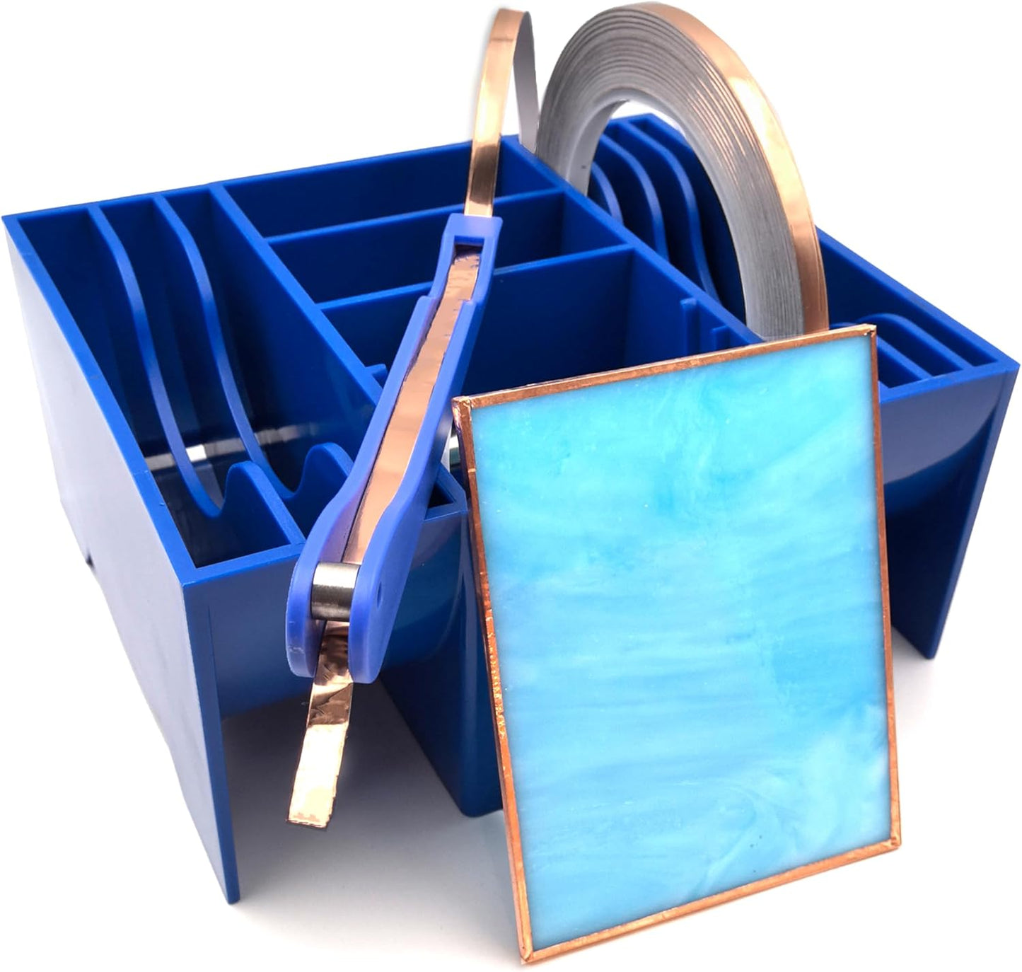 Copper Foil Hand Foiler and Foil Dispenser Kits (Dispenser Blue)