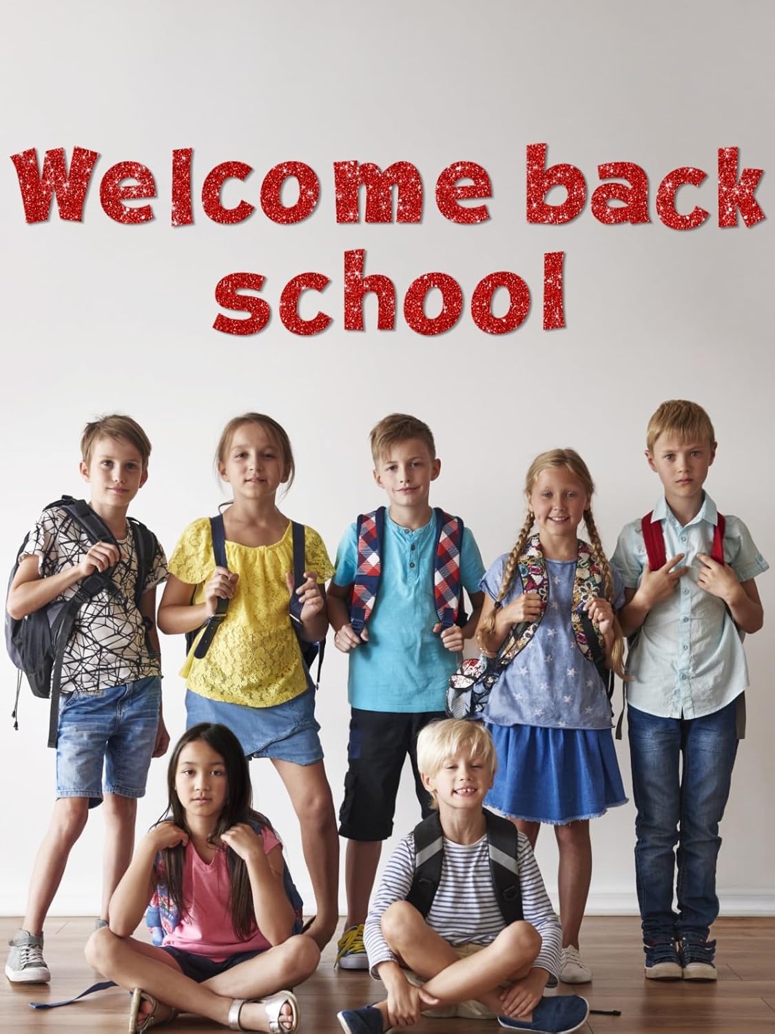 237 Pcs Glitter Bulletin Board Letters, Numbers and Punctuation, Poster Board Letters Alphabet Cut Out Cardboard Letters Accessories for Classroom Display Decorating Supplies 4inch (Red)