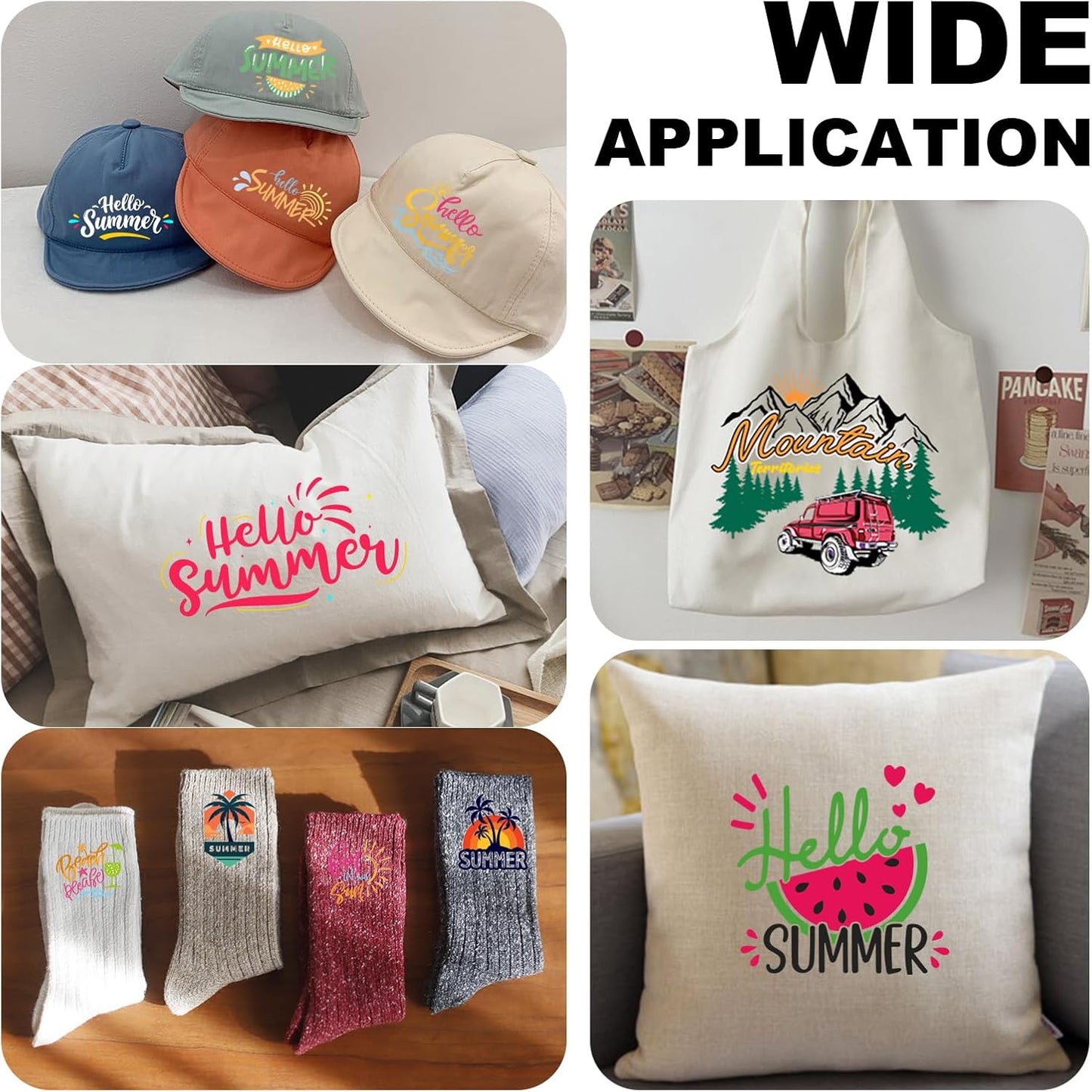 HTVRONT HTV Heat Transfer Vinyl -13 Pack HTV Vinyl, 12" x 10" Iron on Vinyl for T Shirts, 10 Assorted Premium Colors Heat Transfer Vinyl for All Cutting Machines