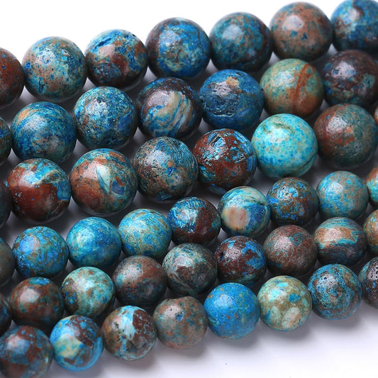 32PCS 12MM Crazy Blue Lace Aagte Stone Beads Energy Healing Beads for DIY Jewelry Bracelet Necklace Making for Jewelry Making 15Inch