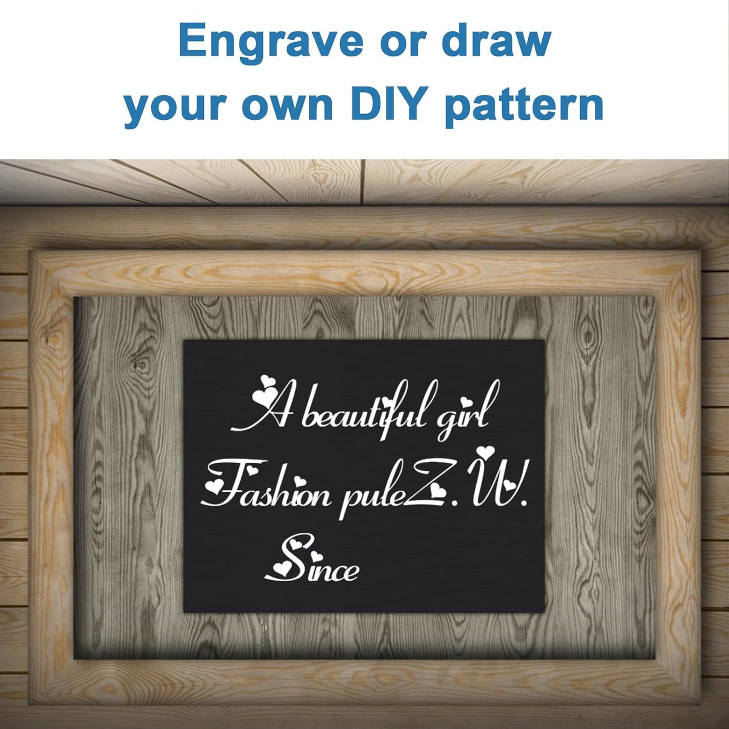 Anodized Aluminum Sheet Metal 12 x 16 x 1/32 Inch Black Metal Plates for Laser Engraving, 0.8MM Thin Decorative Sheets for Crafting, House Decoration