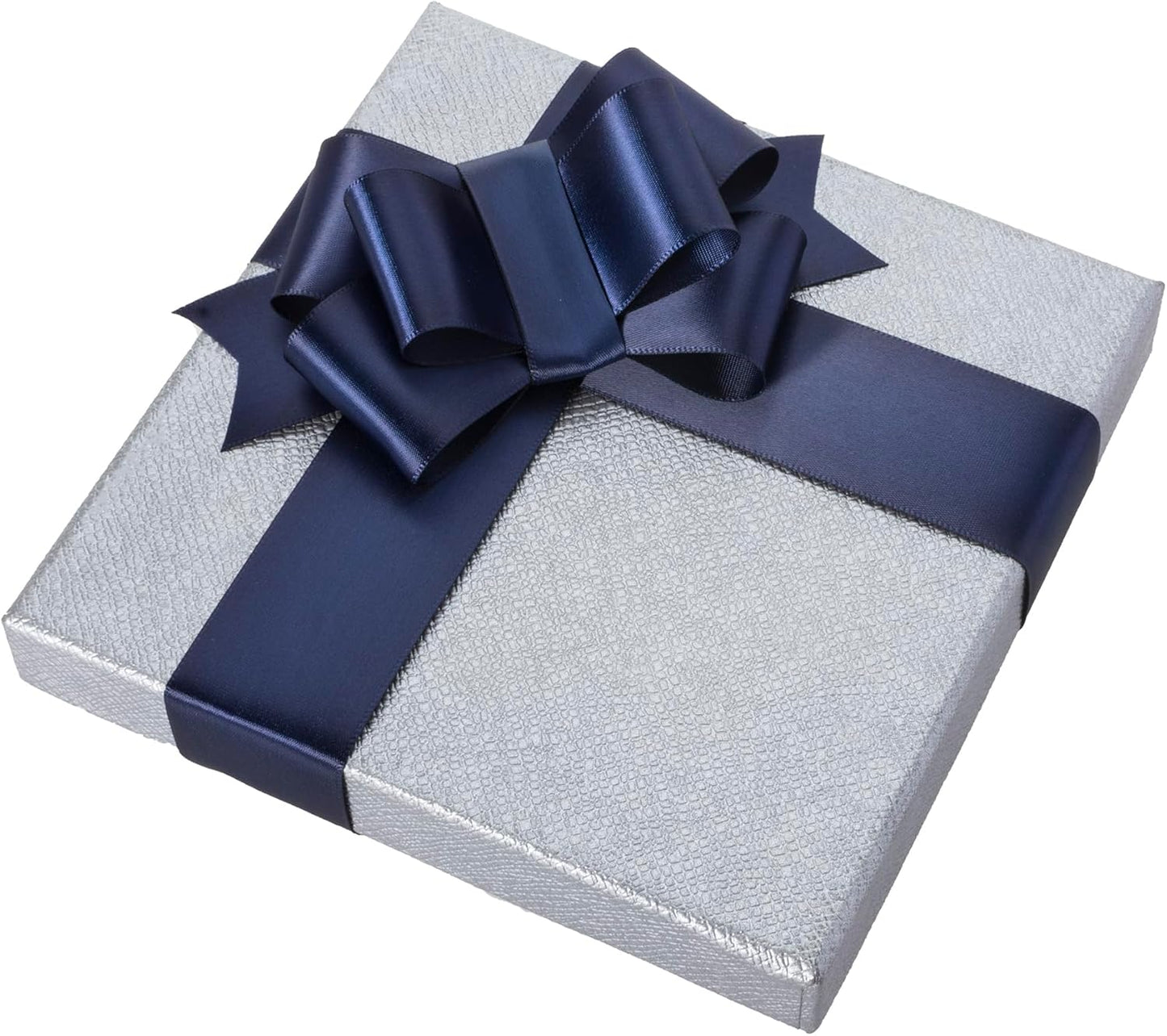 1-1/2 Inch Navy Blue Ribbon, 50 Yards Craft Polyester Satin Ribbon Perfect for Gift Wrapping, Handmade Roses, Wedding Party Decorations and DIY Crafts