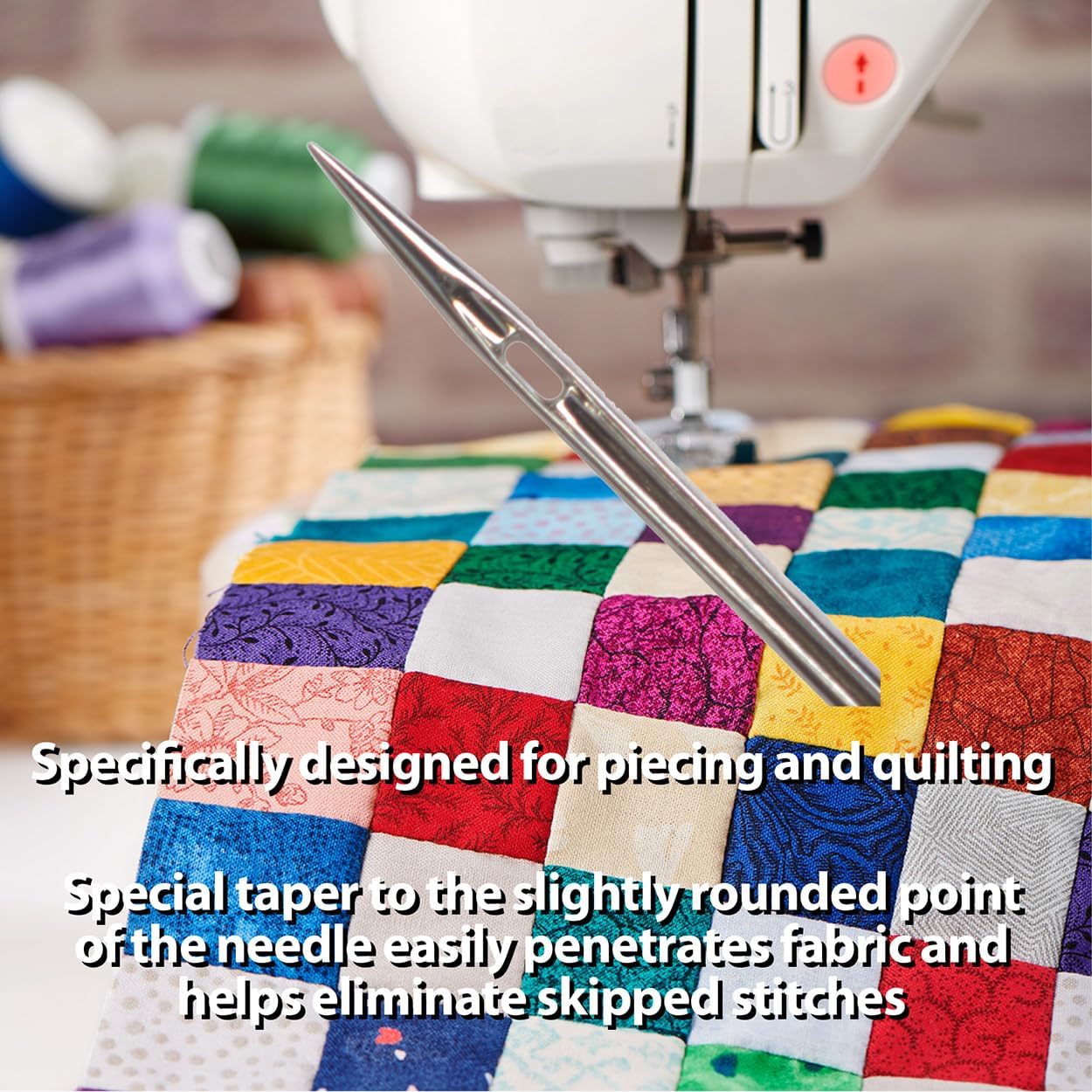 SCHMETZ Quilting Needles - Size 90/14, 5-Needle Cards, Pack of 5