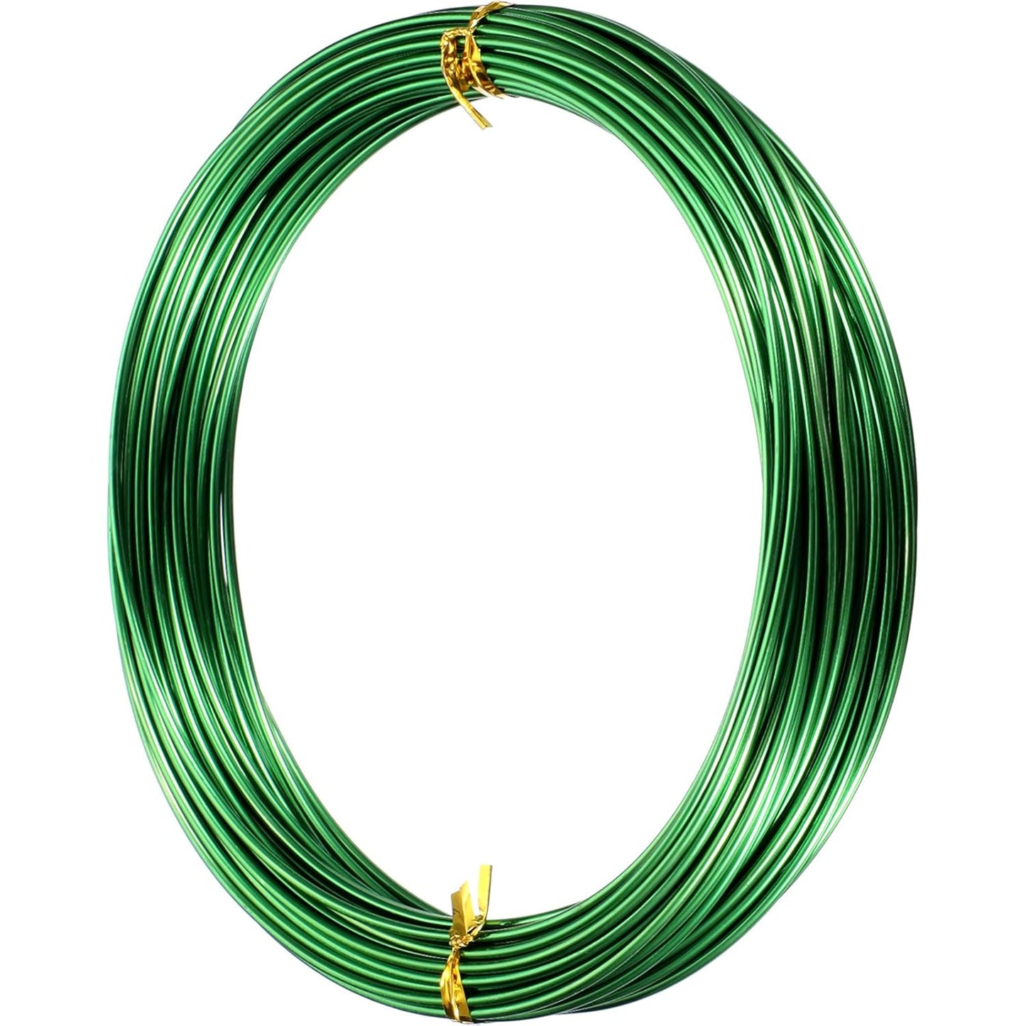 TecUnite Aluminum Craft Wire for Sculpting Armature Bendable Craft Wire for DIY Jewelry Making(Green, 10 M X 1.5 mm, 1 Roll)